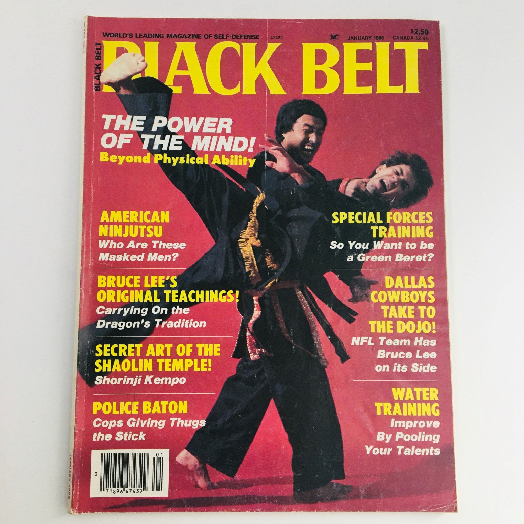 Black Belt Magazine January 1986 Vol 24 #1 He Young Kimm & Dallas Cowboy Dojo