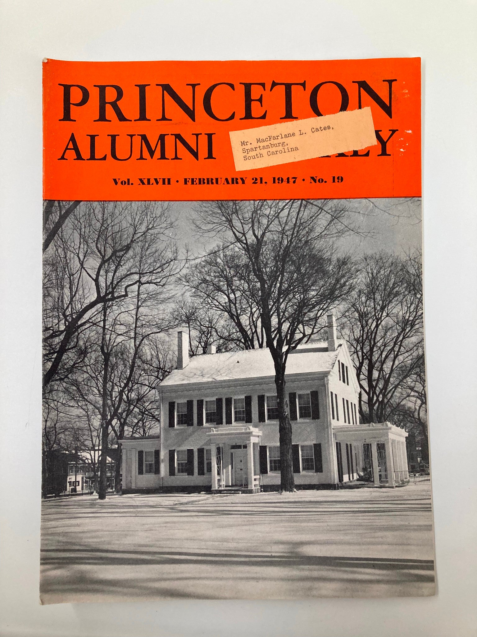 VTG Princeton Alumni Weekly February 21 1947 Alumni Day Bicentennial Convocation