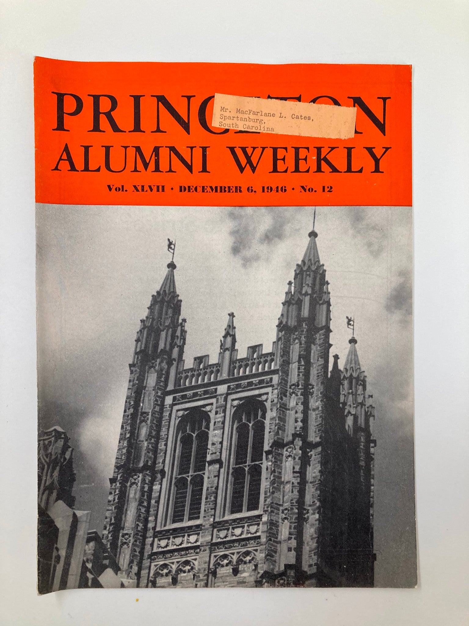 VTG Princeton Alumni Weekly December 6 1946 Housing Project for Married Veterans