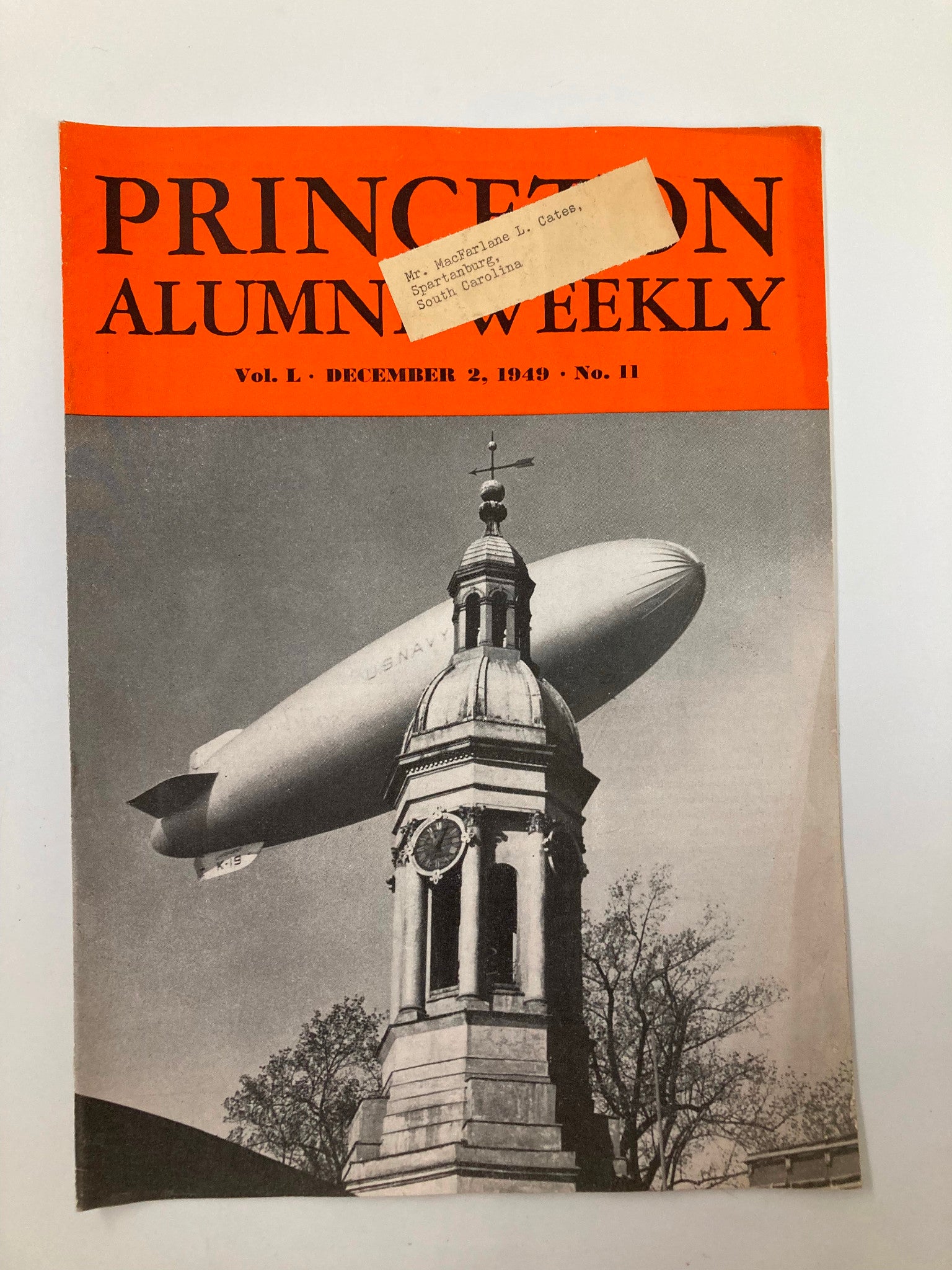 VTG Princeton Alumni Weekly December 2 1949 The Football Season is Over