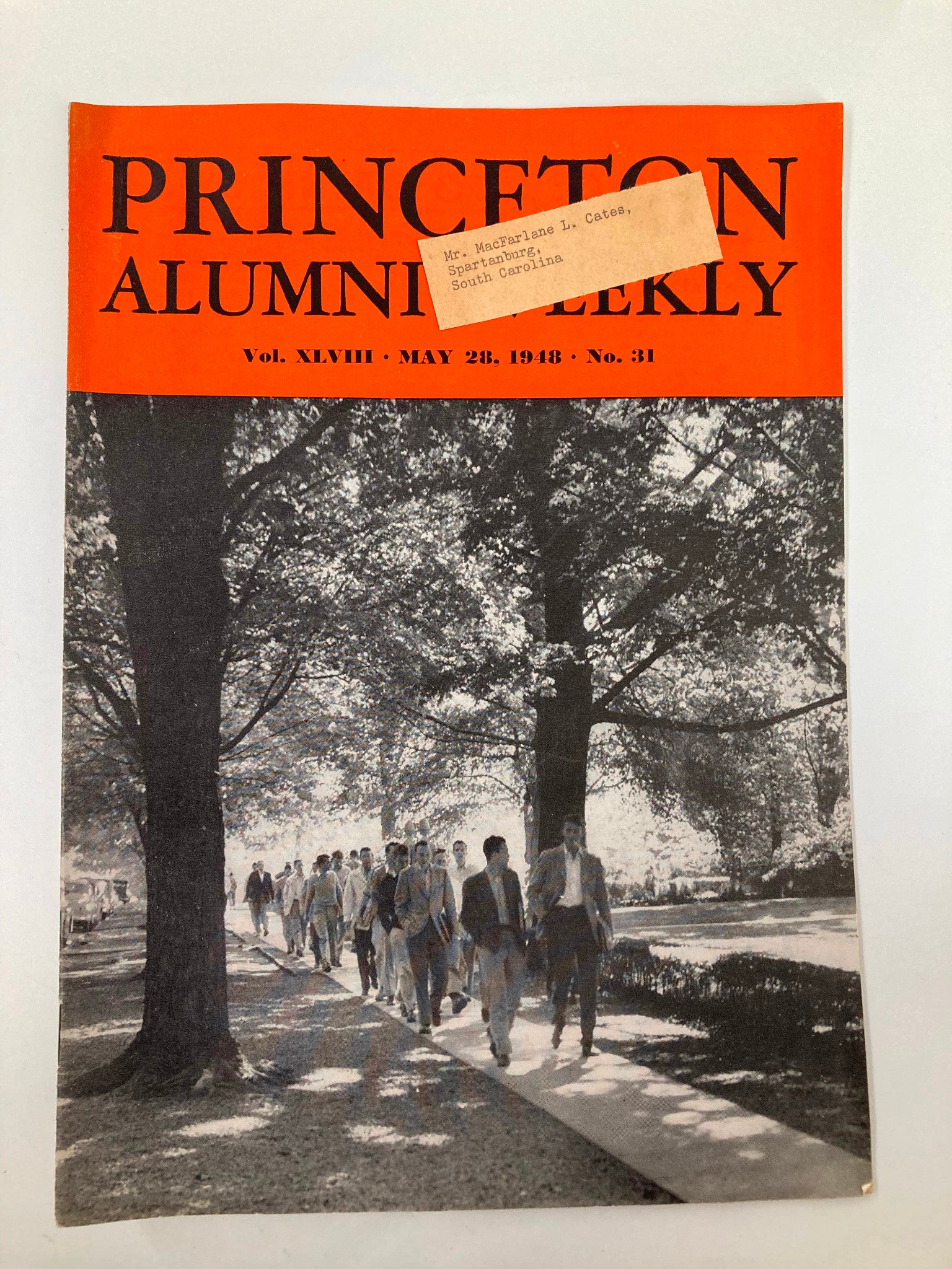 VTG Princeton Alumni Weekly May 28 1948 Upper-Classmen on Prospect Street