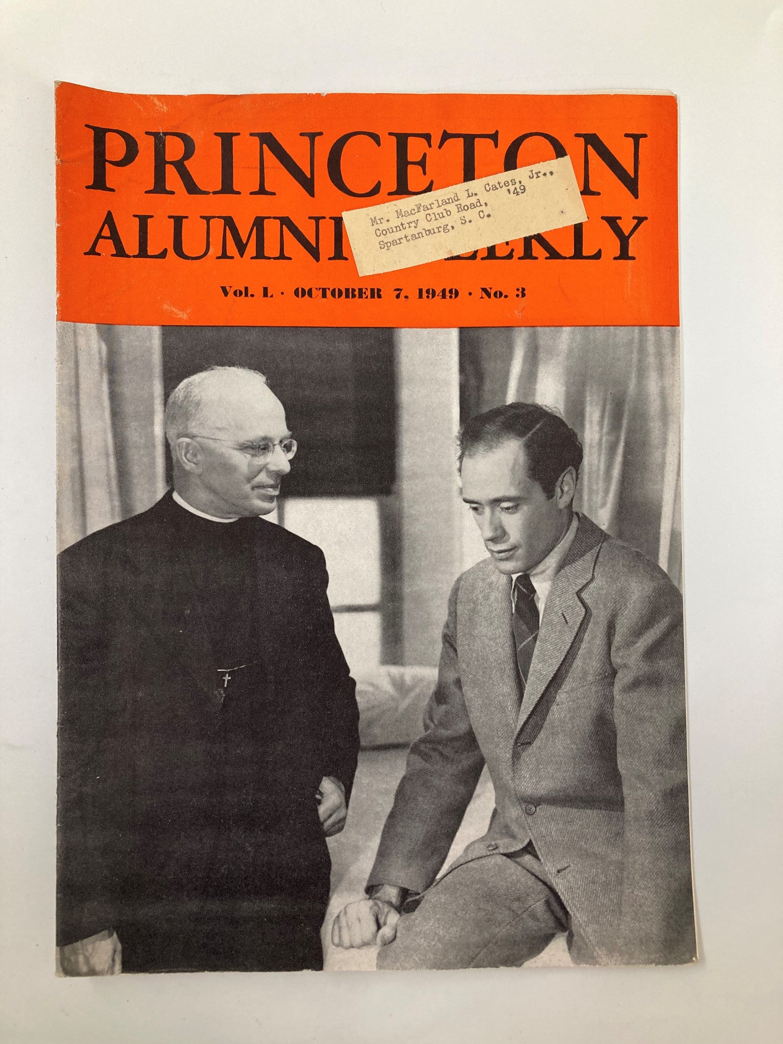 VTG Princeton Alumni Weekly October 7 1949 Rev Robert Dunn Episcopalian Minister