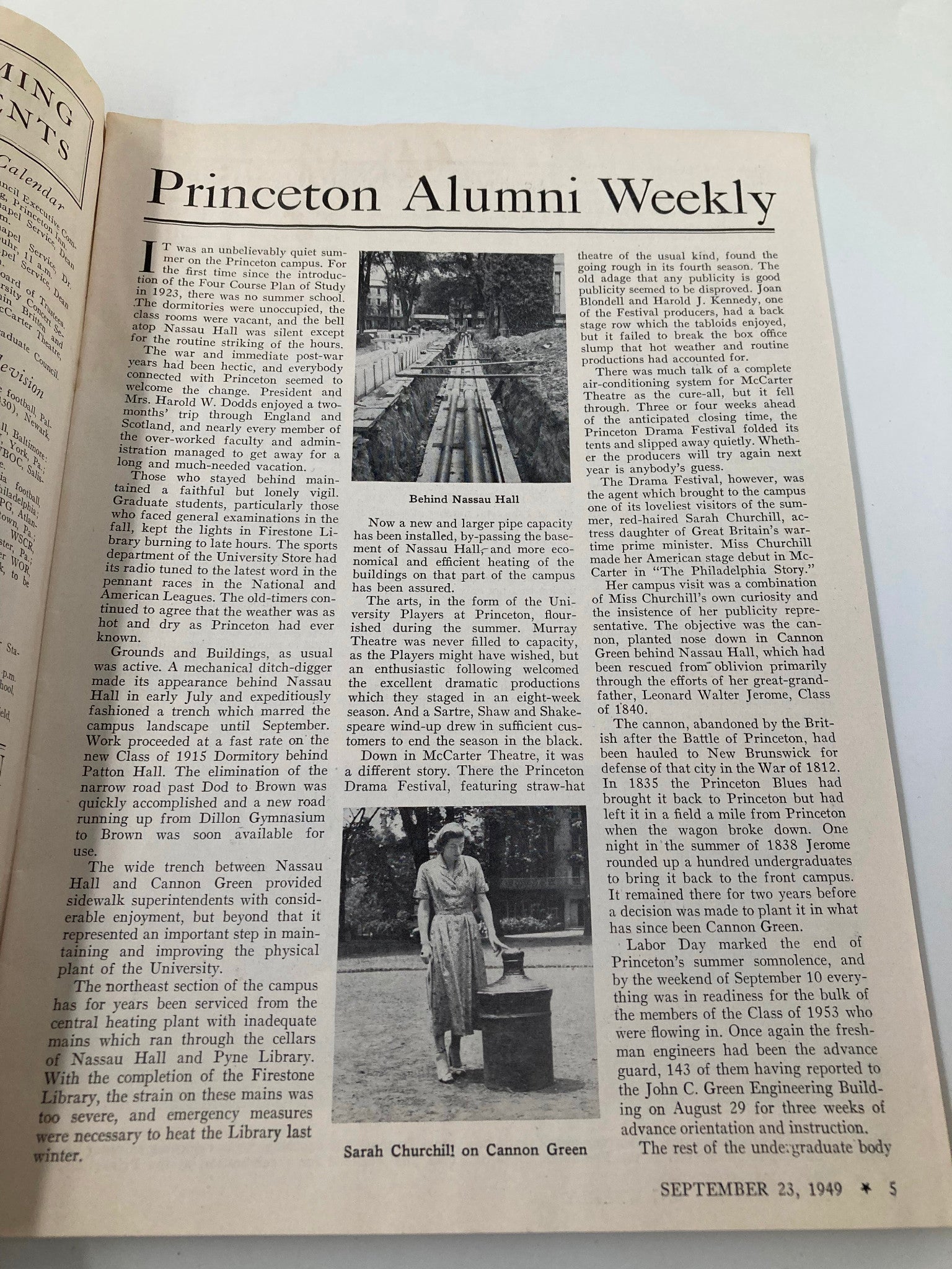 VTG Princeton Alumni Weekly September 23 1949 Coach Charlie Cadwell '25