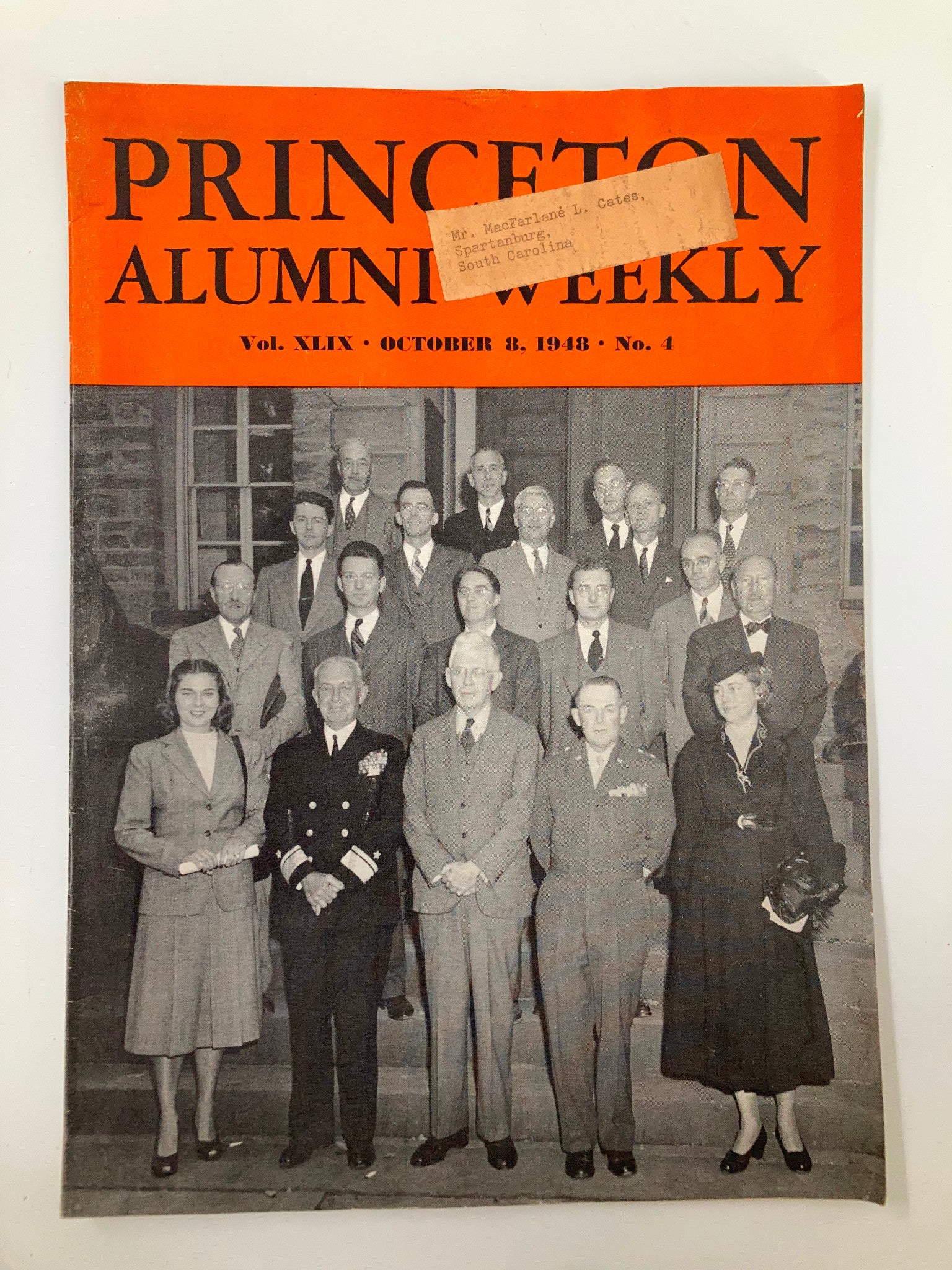 VTG Princeton Alumni Weekly October 8 1948 Recipients of Certificate of Merit