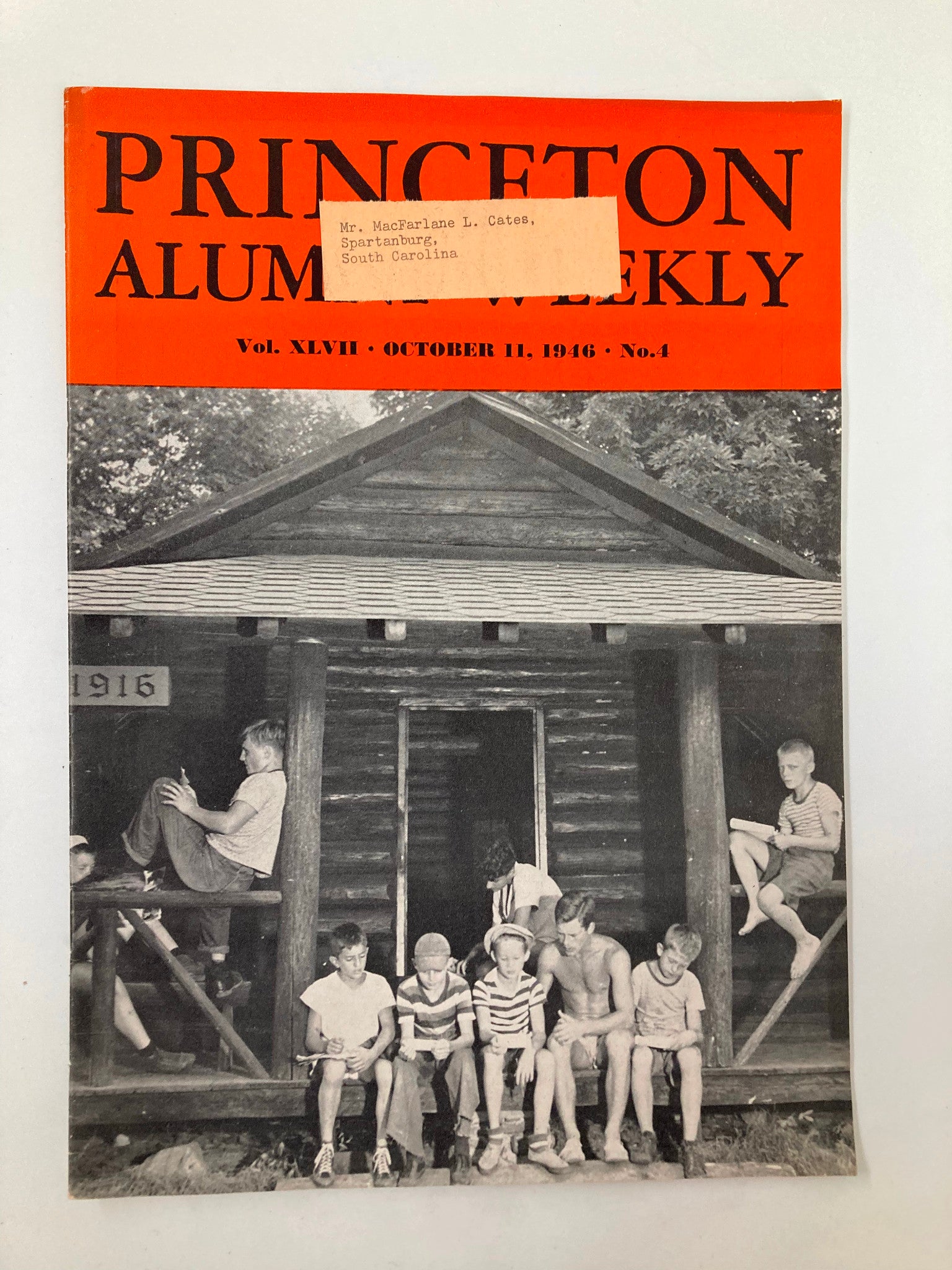 VTG Princeton Alumni Weekly October 11 1946 The Special Charter Day Ceremony