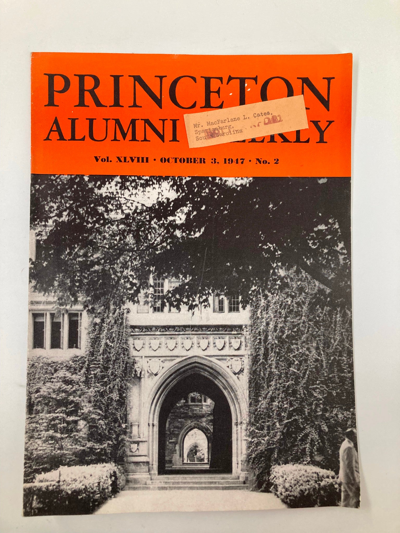 VTG Princeton Alumni Weekly October 3 1947 Princeton's 78th Year Competition