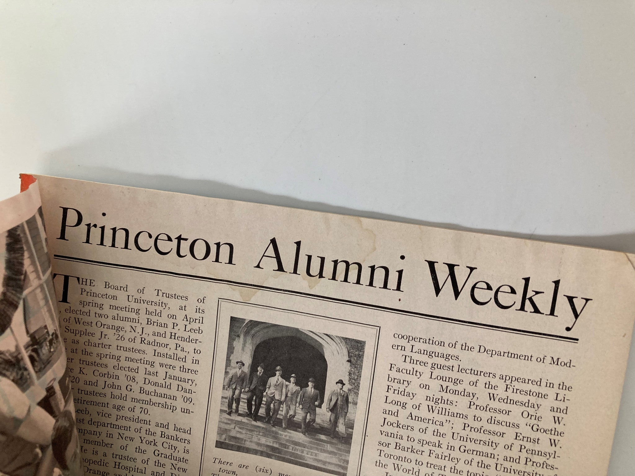 VTG Princeton Alumni Weekly May 6 1949 There Are Six Men in Princeton Town