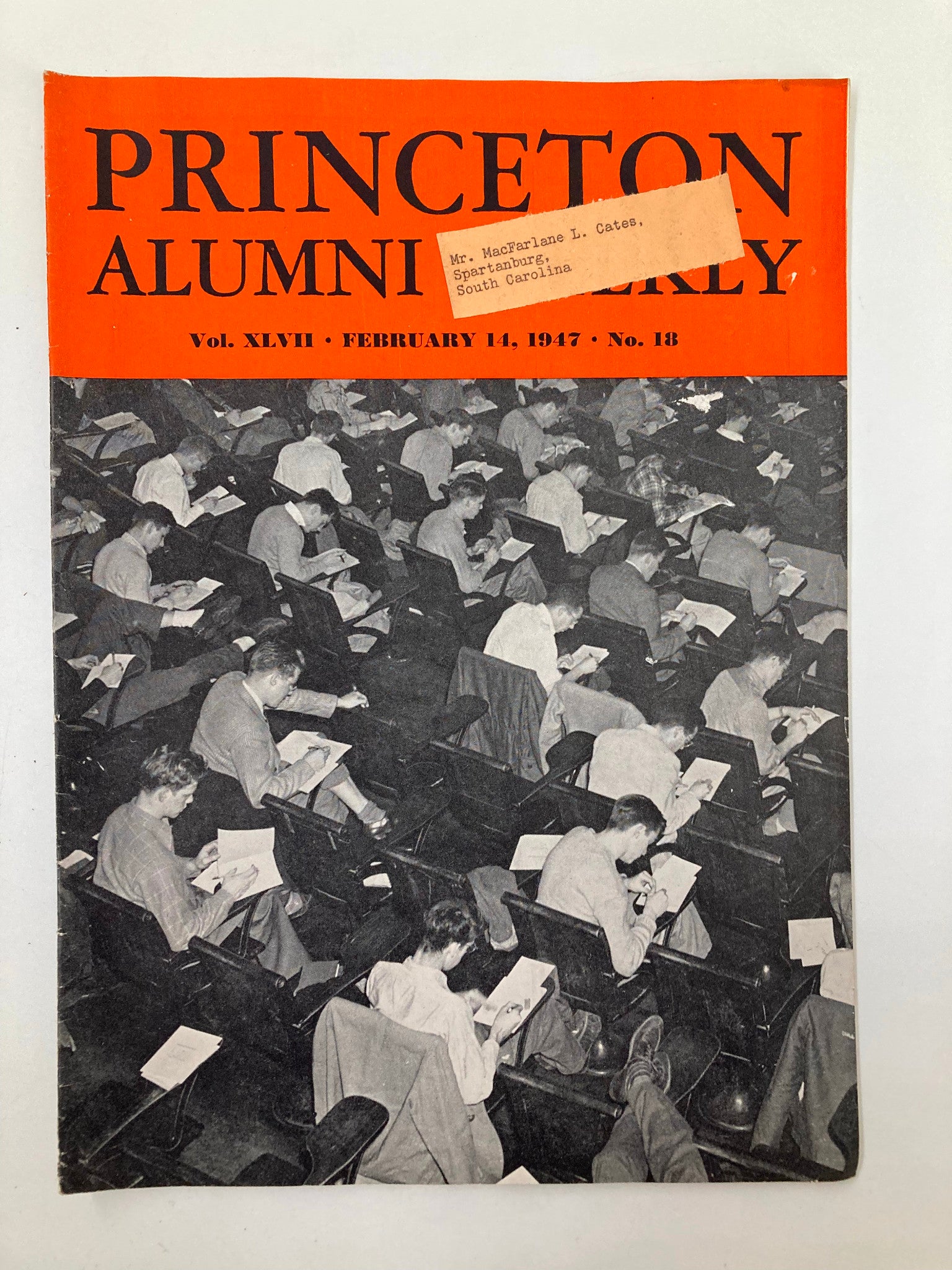 VTG Princeton Alumni Weekly February 14 1947 Thomas Jefferson Wertenbaker