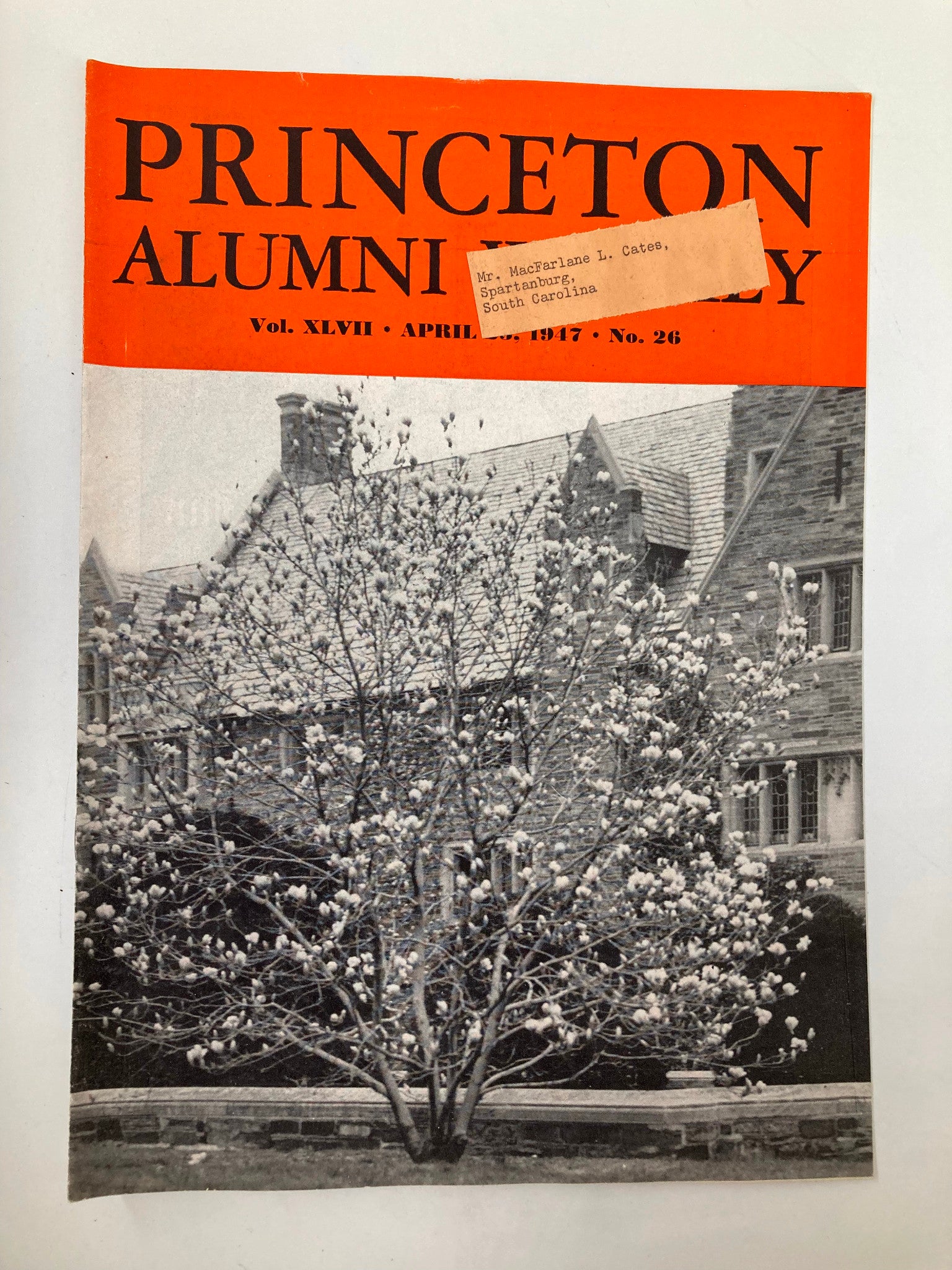 VTG Princeton Alumni Weekly April 25 1947 Princeton Men George Galt