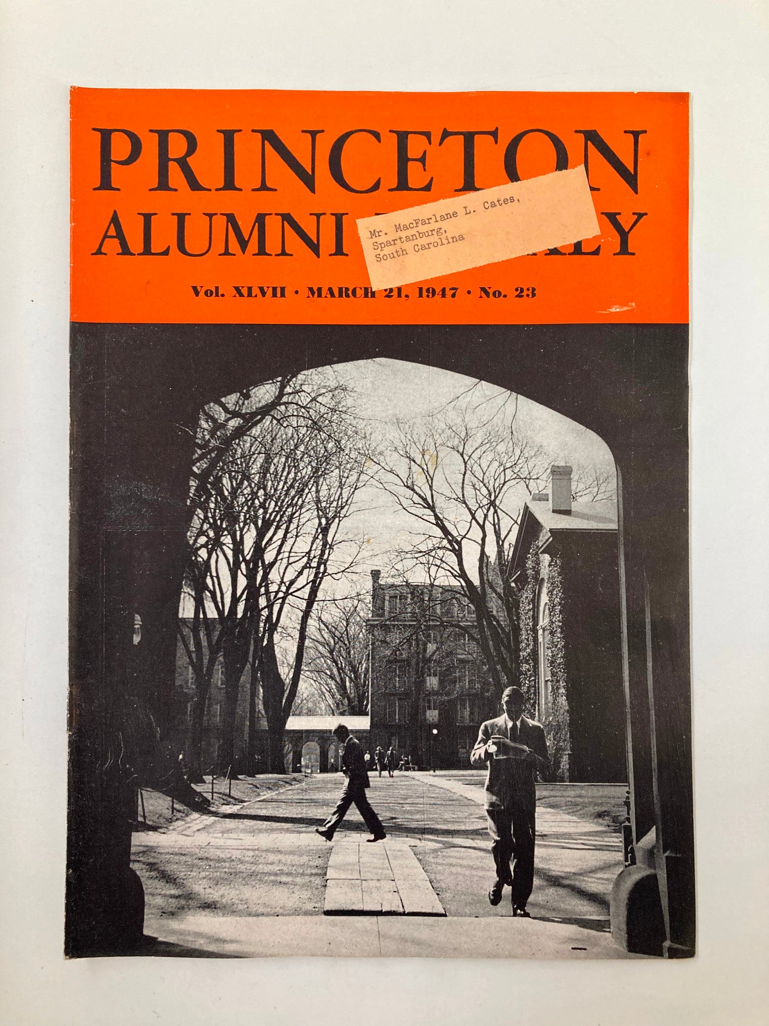 VTG Princeton Alumni Weekly March 21 1947 Professor A. Guillaumin of the Museum