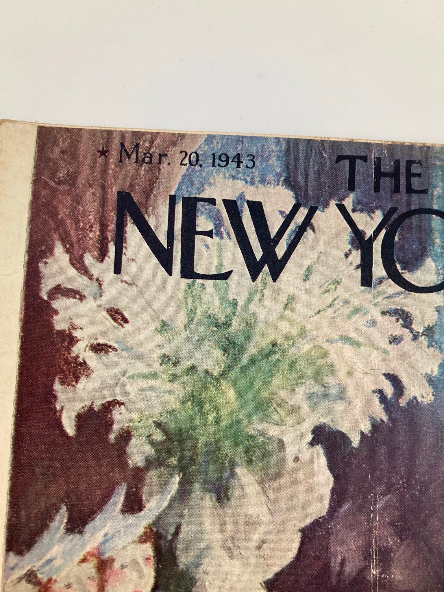 The New Yorker Magazine March 20 1943 Wedding Bells by Will Cotton No Label