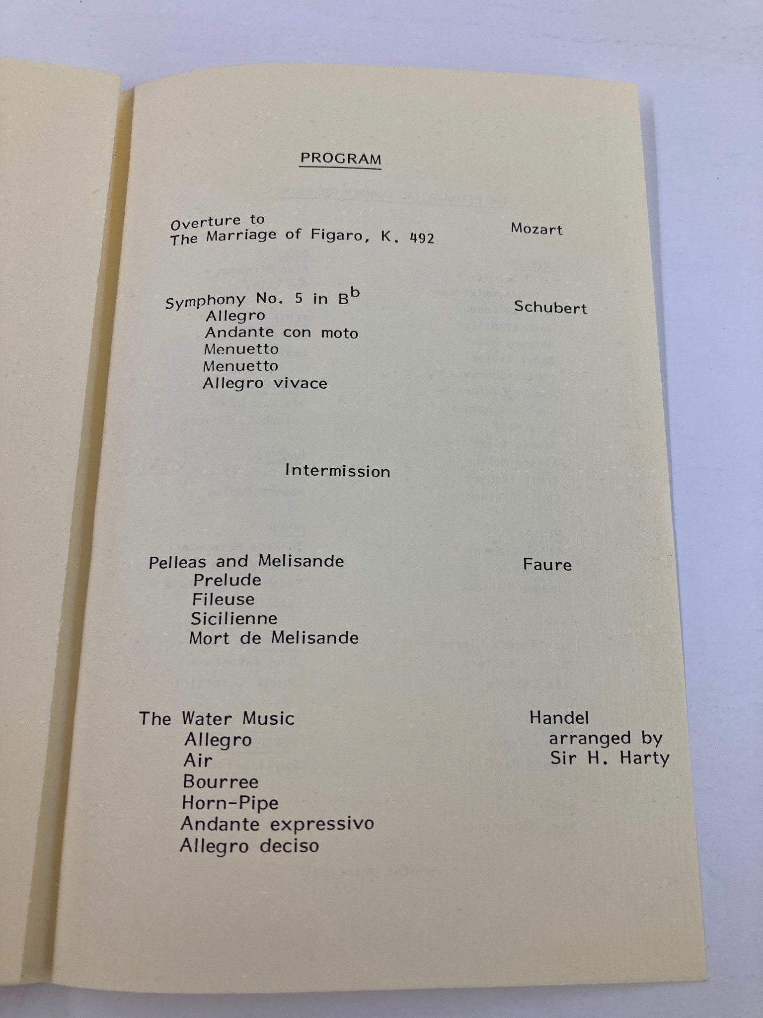 1983 Program The Metropolitan Chamber Orchestra Andrew Carl Wilk