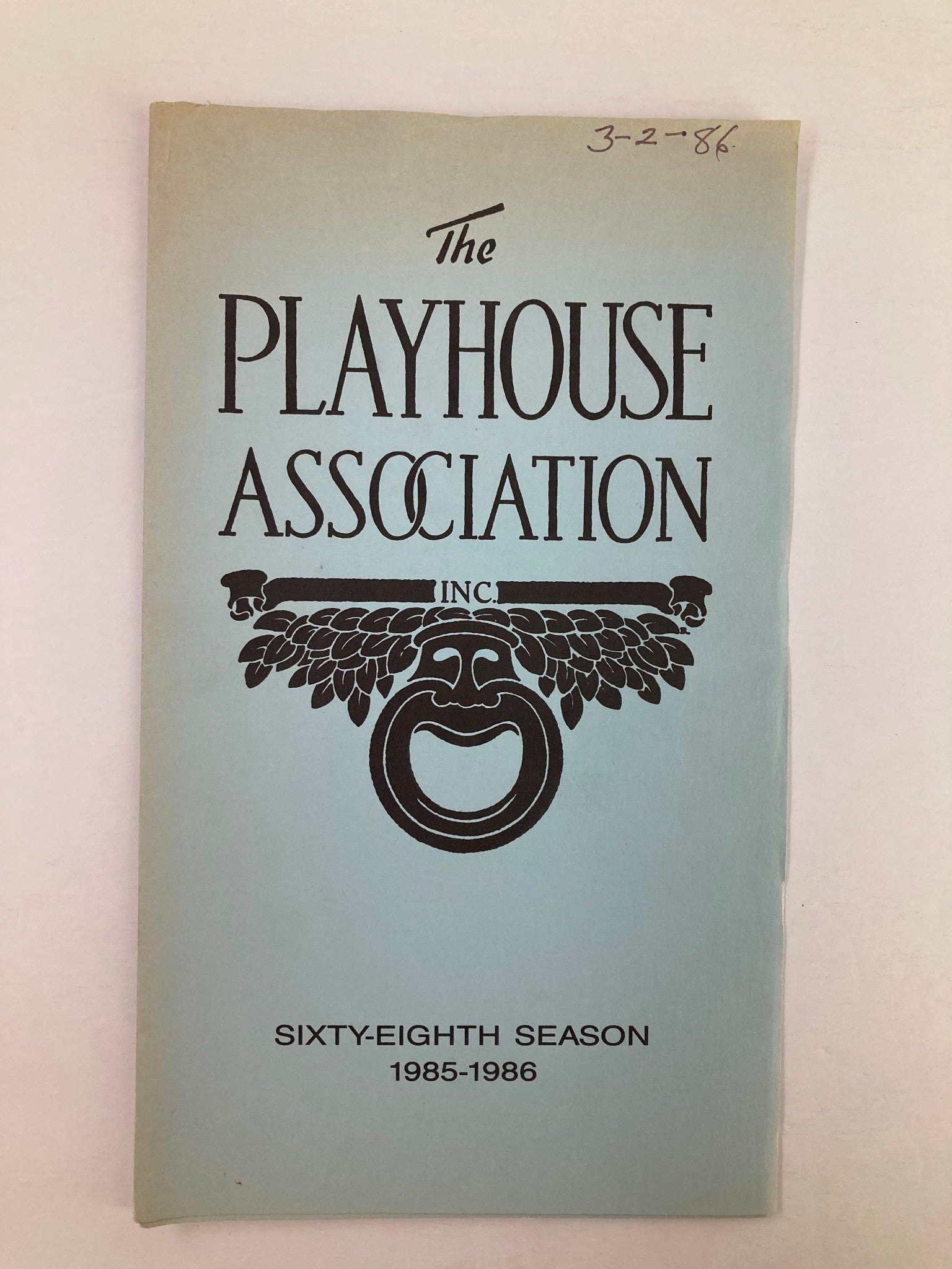 1986 Program The Playhouse Association 84, Changing Cross Road by Helena Hanff