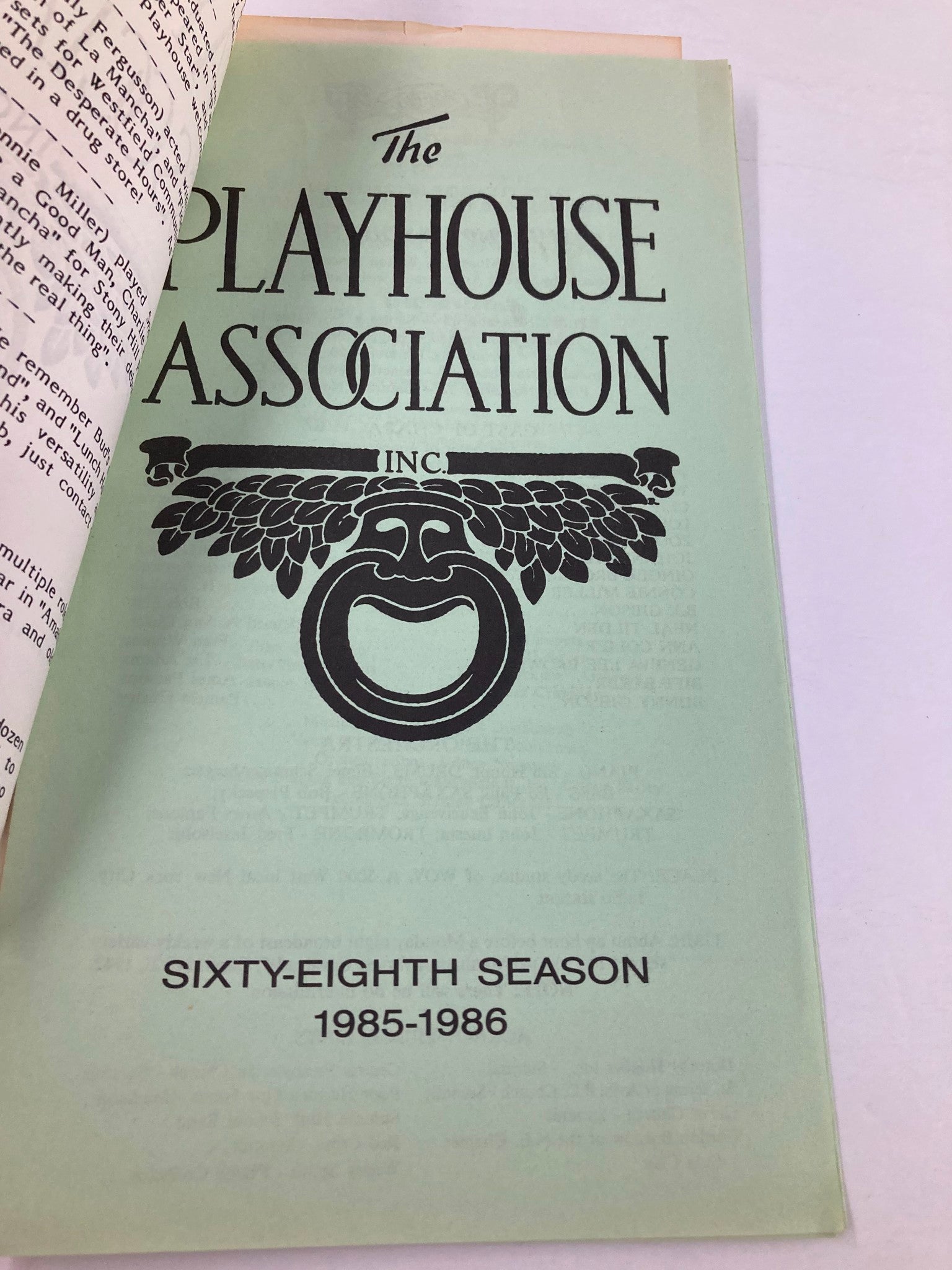 1985 Program The Playhouse Association The 1940's Radio Hour by Walton Jones