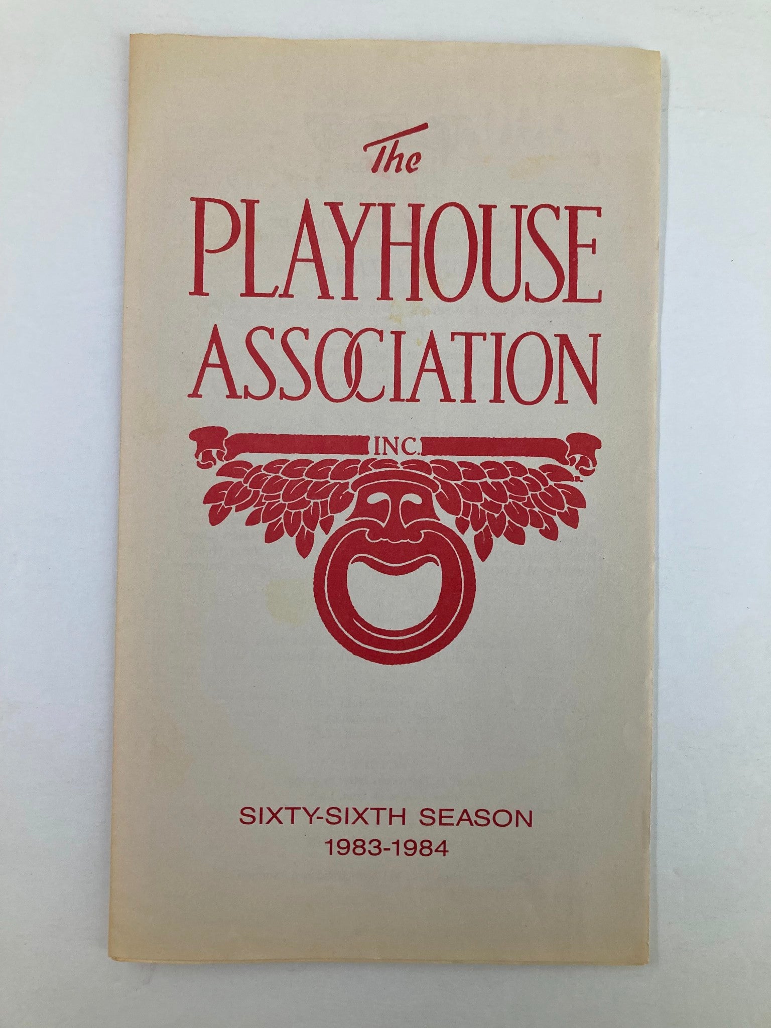 1983 Program The Playhouse Association Deathtrap by Ira Levin