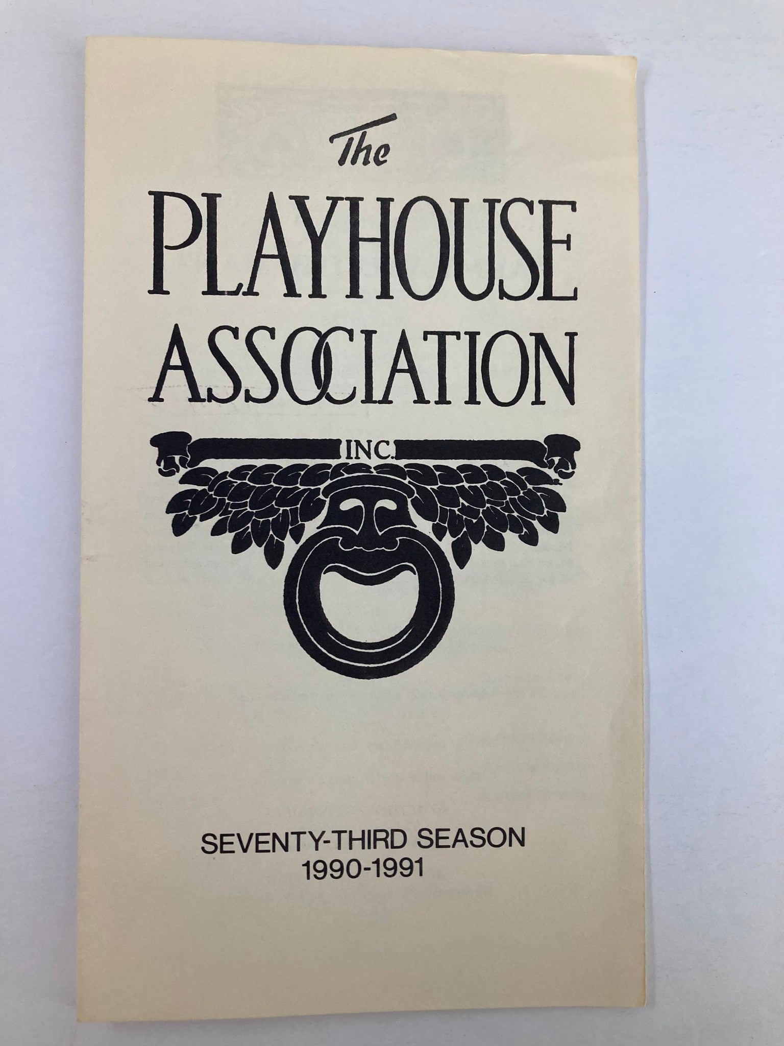 1991 Program The Playhouse Association Arms and The Man by George Bernard Shaw