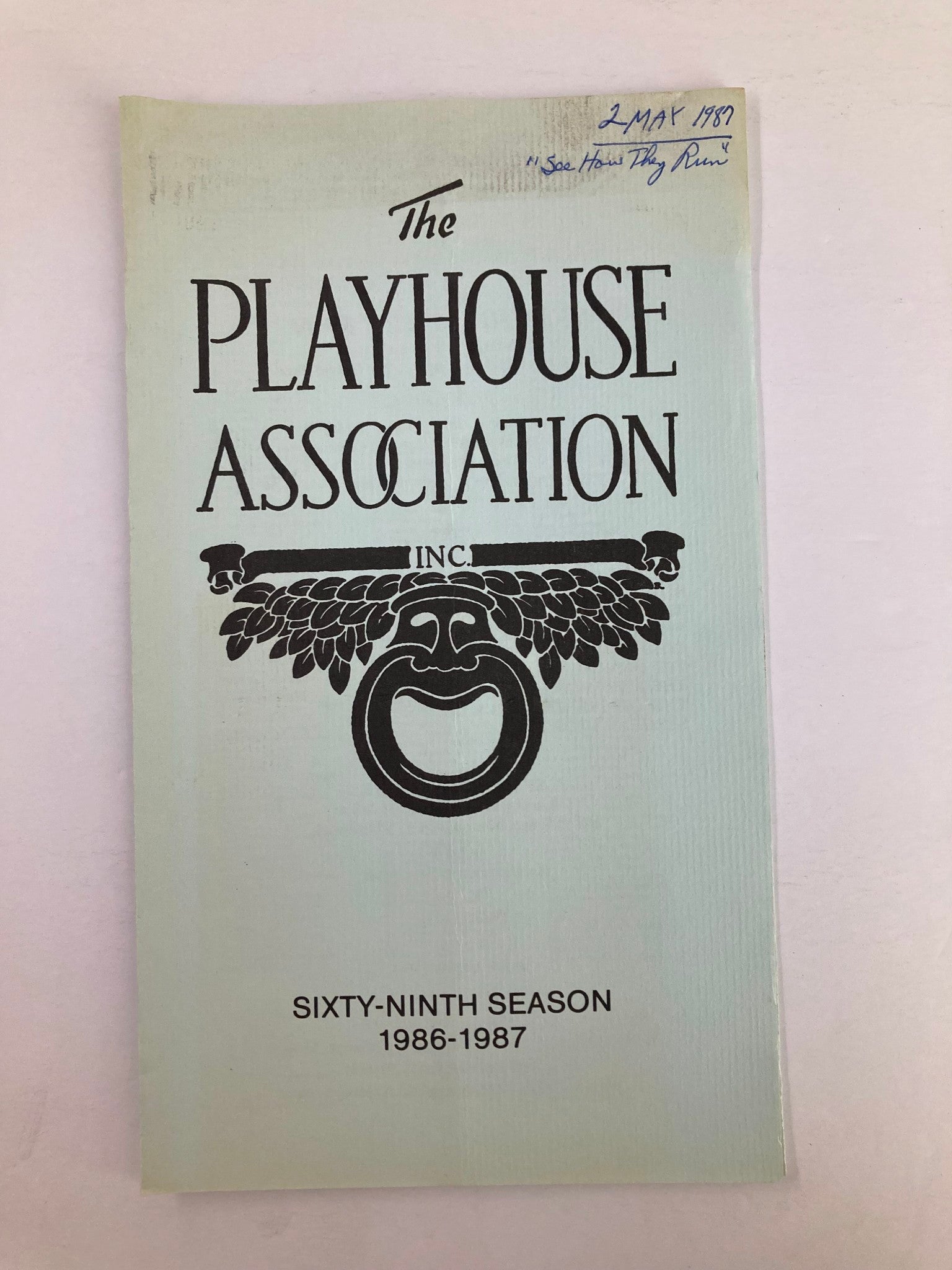 1986 Program The Playhouse Association See How They Run A Farce by Phillip King