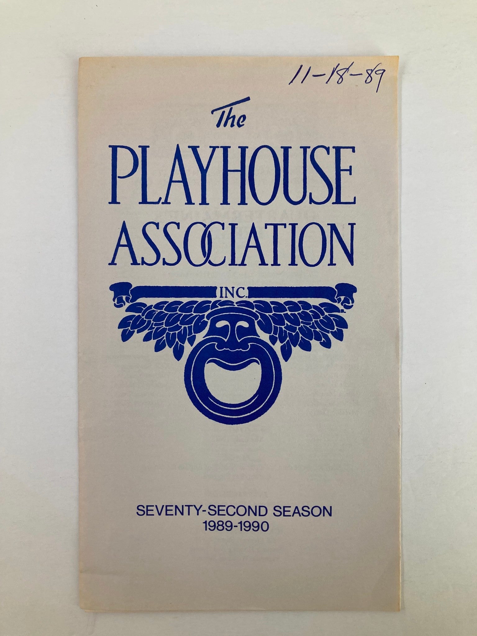 1989 Program The Playhouse Association Quartermaine's Terms by Simon Grey