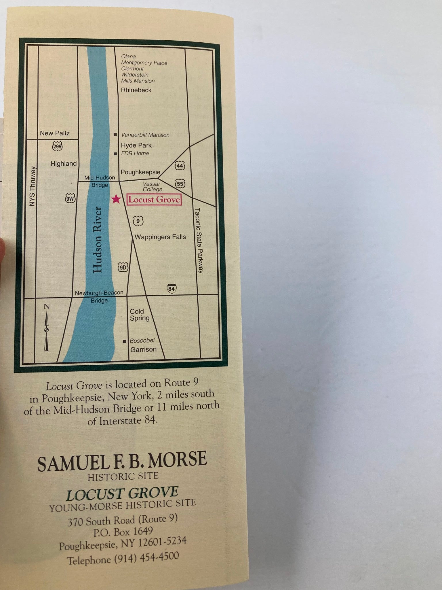 1997 Program Samuel F.B. Morse Historic Site Locust Grove Historic Landmark