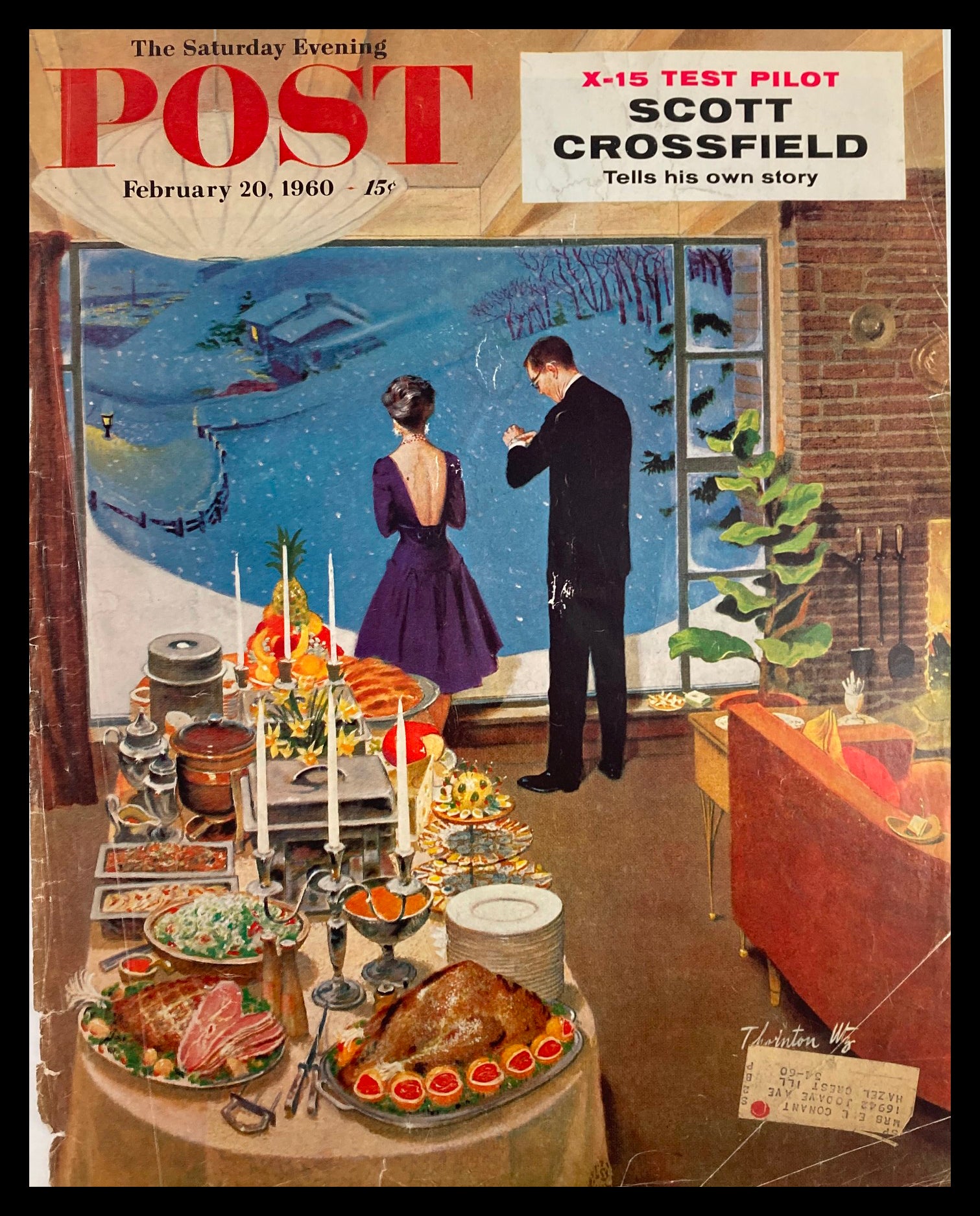 COVER ONLY The Saturday Evening Post February 20 1960 Pilot Scott Crossfield