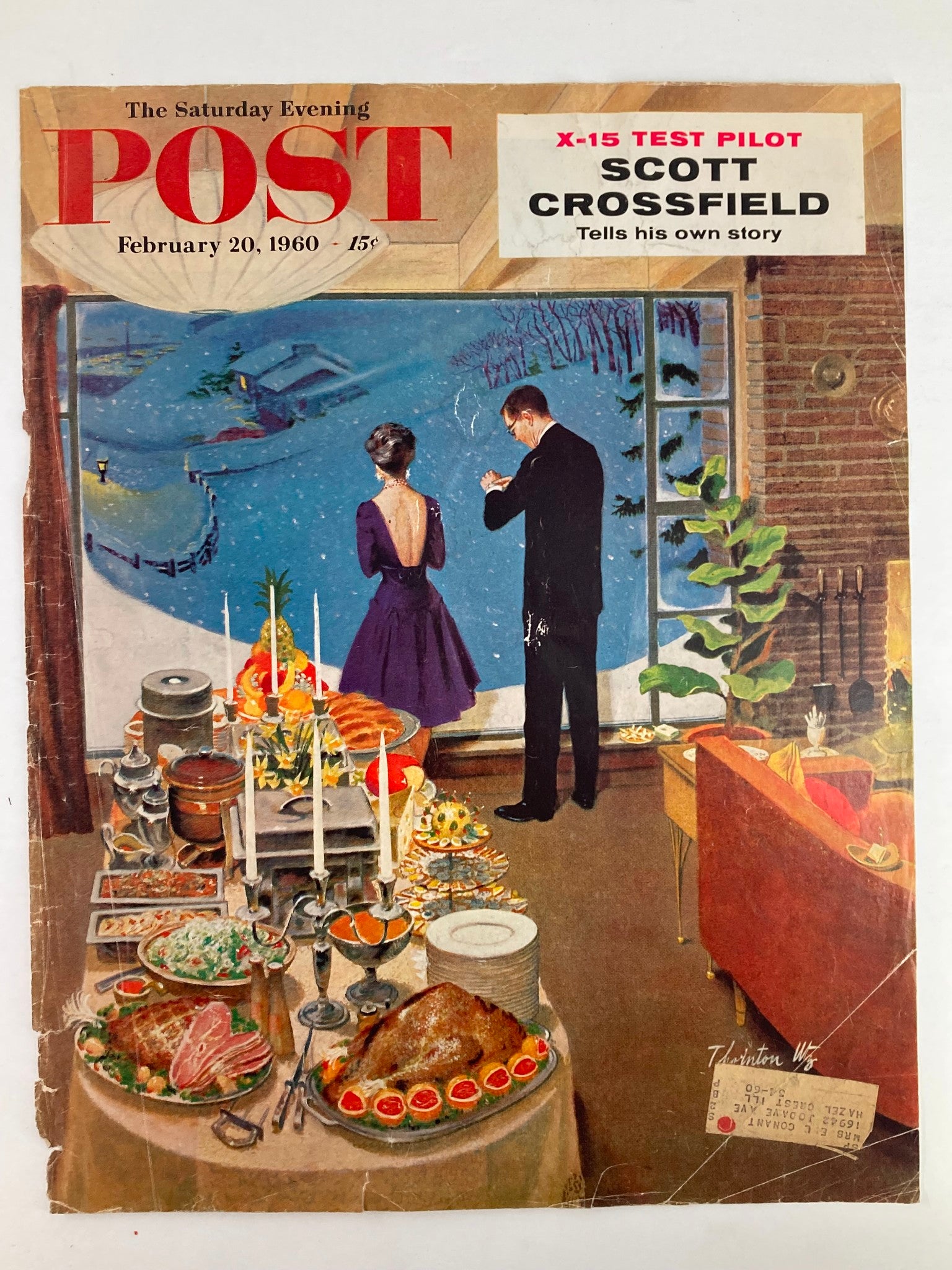 COVER ONLY The Saturday Evening Post February 20 1960 Pilot Scott Crossfield