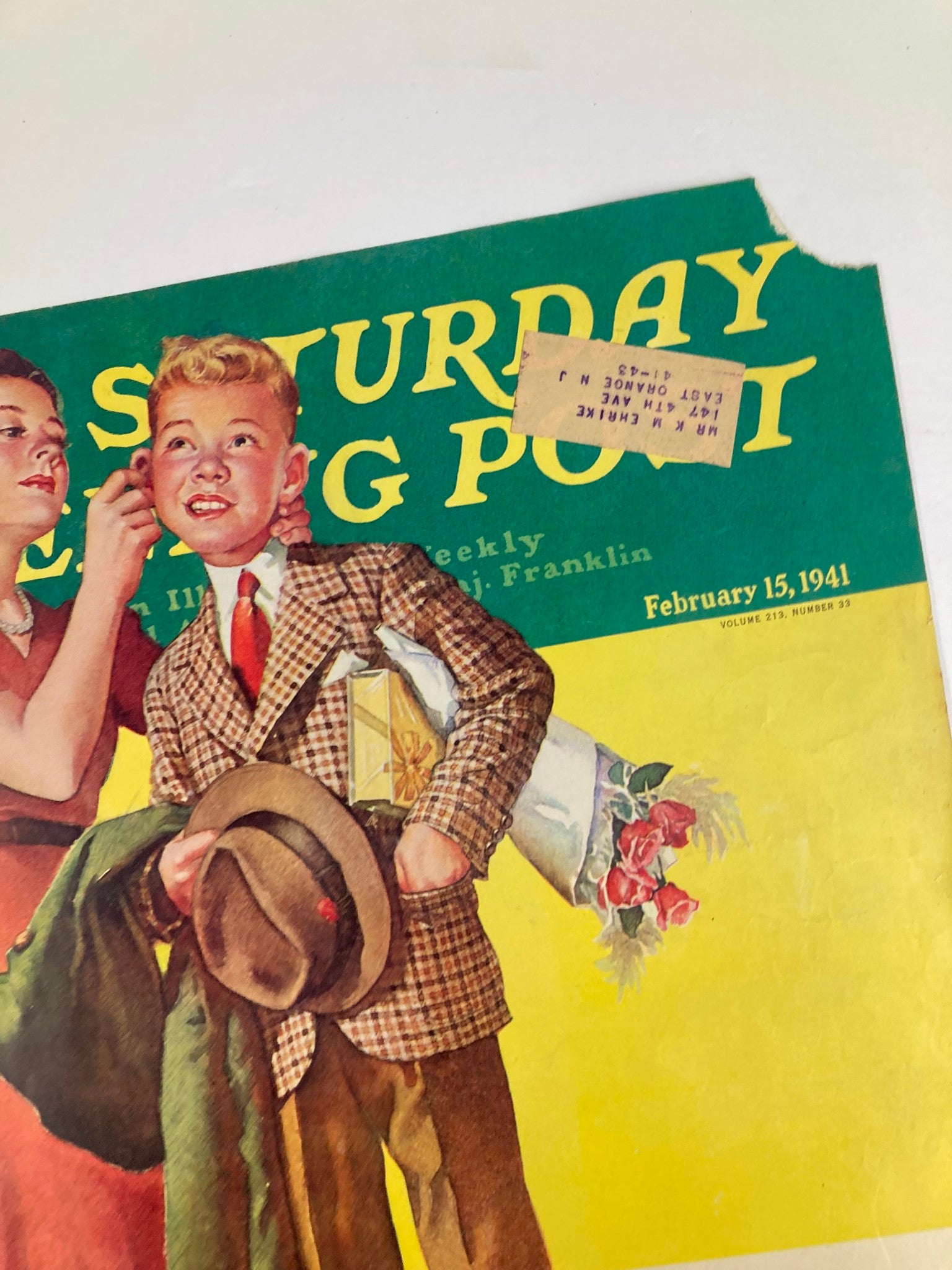 COVER ONLY The Saturday Evening Post February 15 1941 Mudded Millions