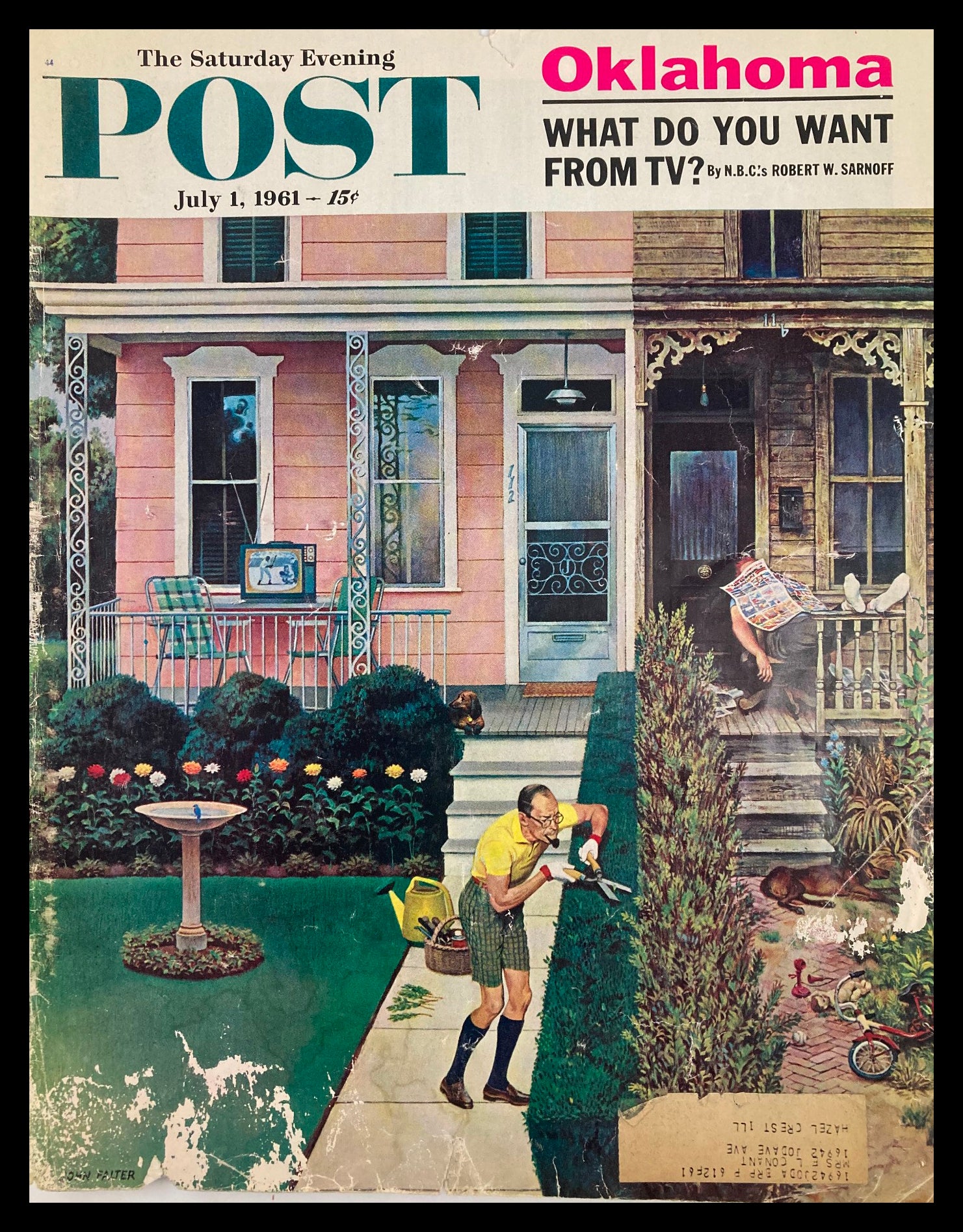 COVER ONLY The Saturday Evening Post July 1 1961 What Do You Want From TV?