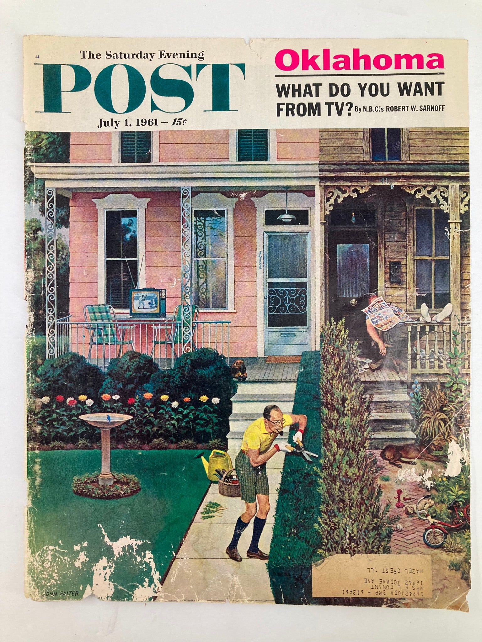 COVER ONLY The Saturday Evening Post July 1 1961 What Do You Want From TV?