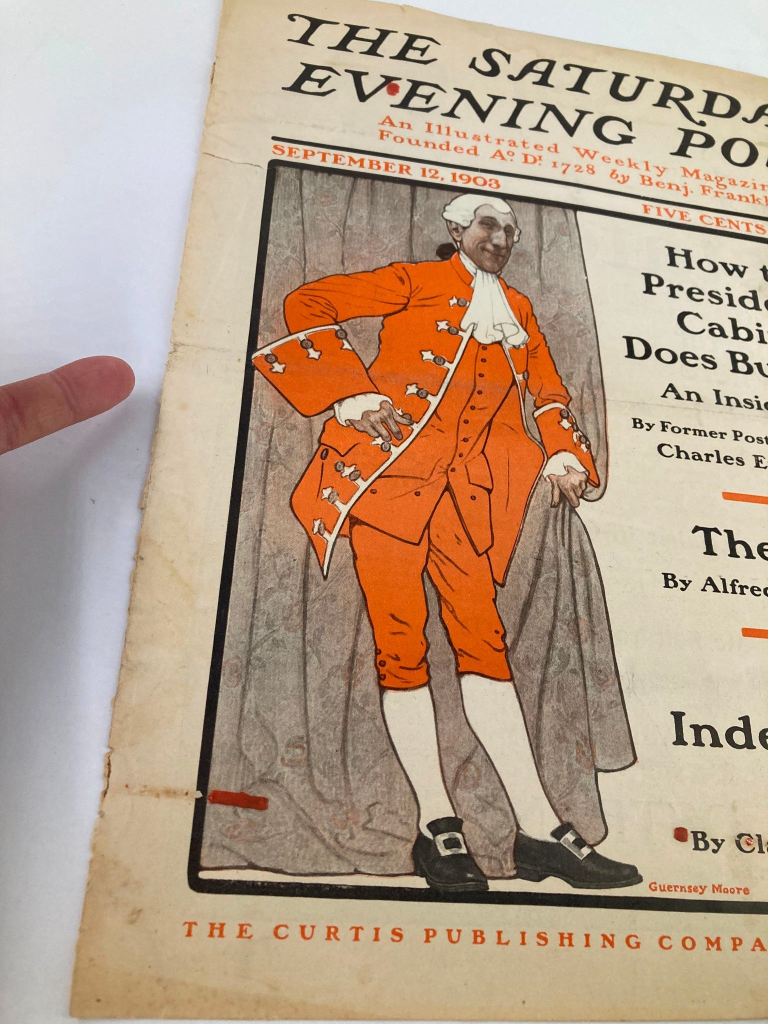 COVER ONLY The Saturday Evening Post September 12 1903 The Independent West