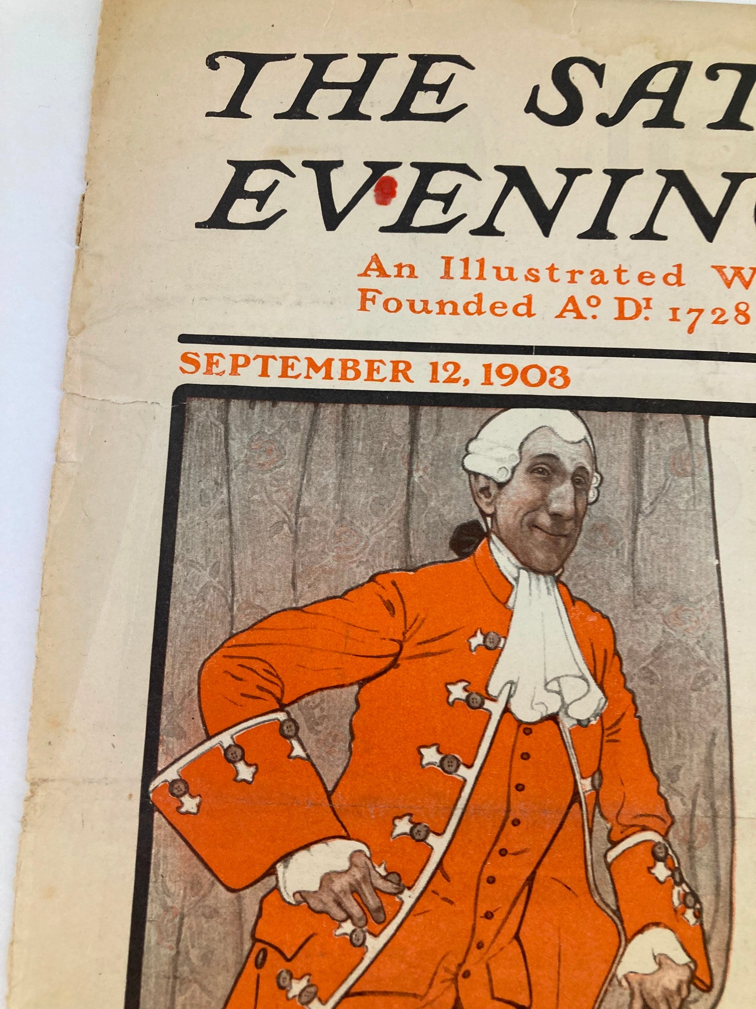 COVER ONLY The Saturday Evening Post September 12 1903 The Independent West