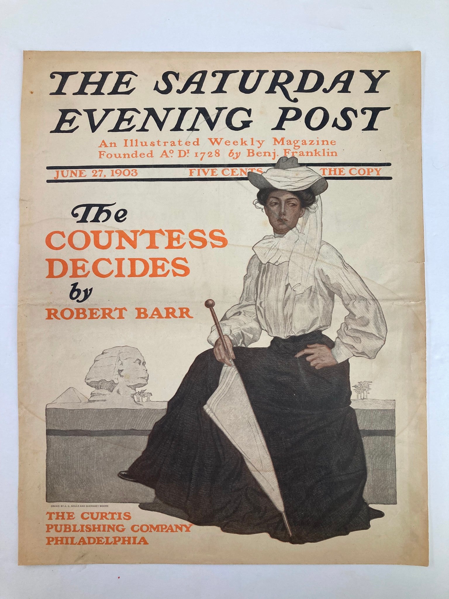 COVER ONLY The Saturday Evening Post June 27 1903 The Countess Decides No Label