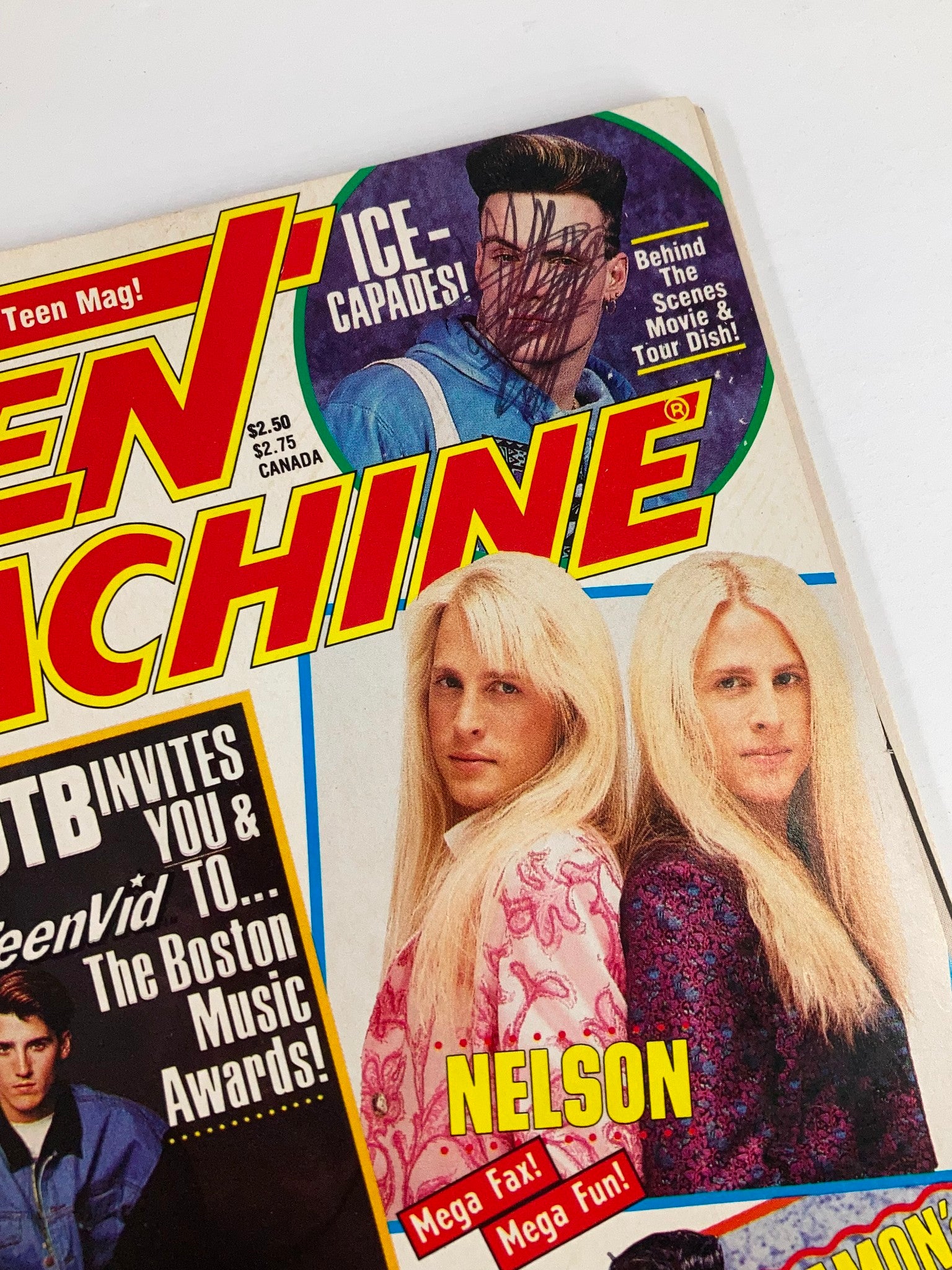 Teen Machine Magazine 1991 New Kids On The Block and Jason Priestley No Label