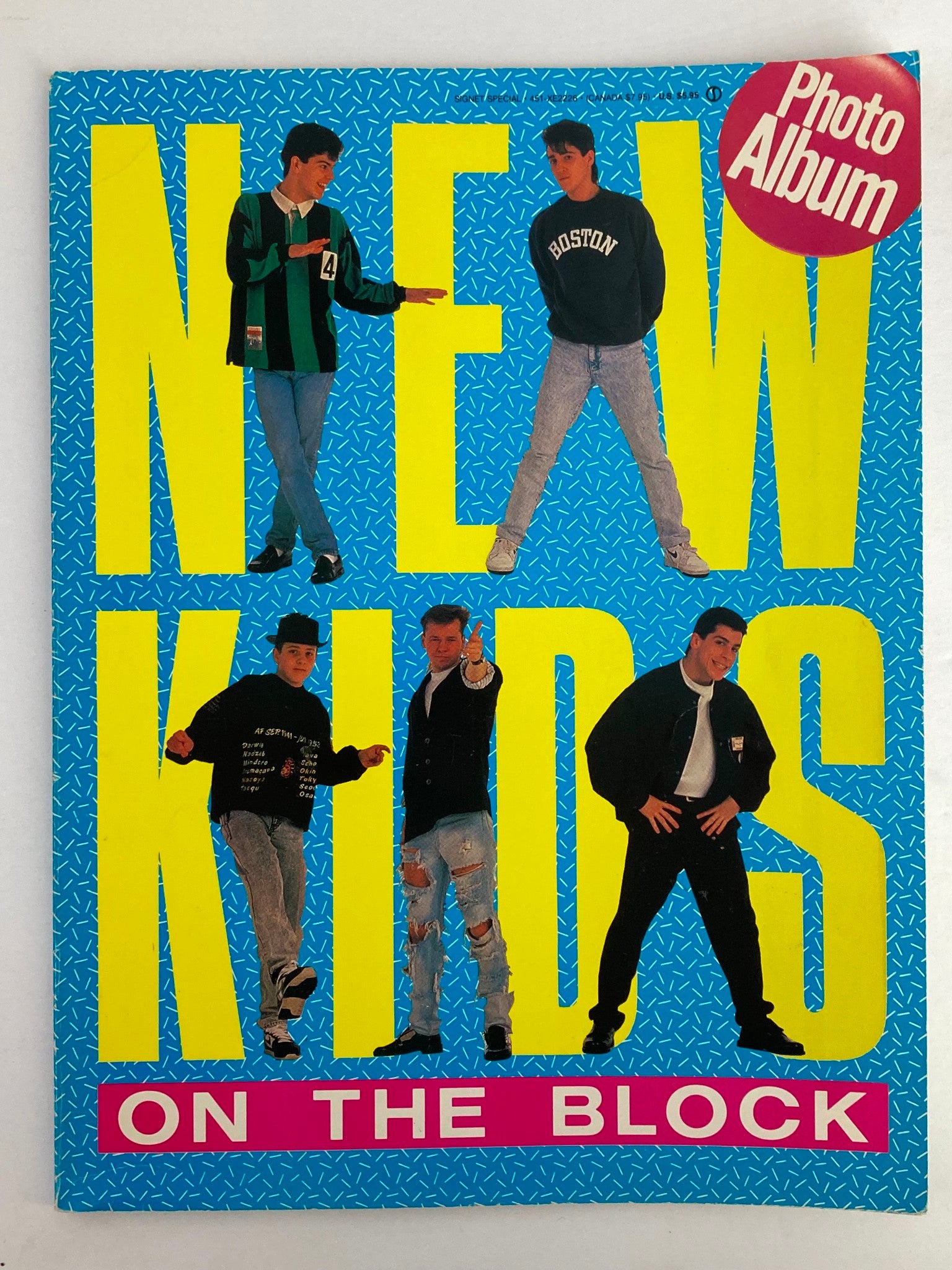 1990 Signet Special Presents New Kids On The Block Scrapbook by Photo Album