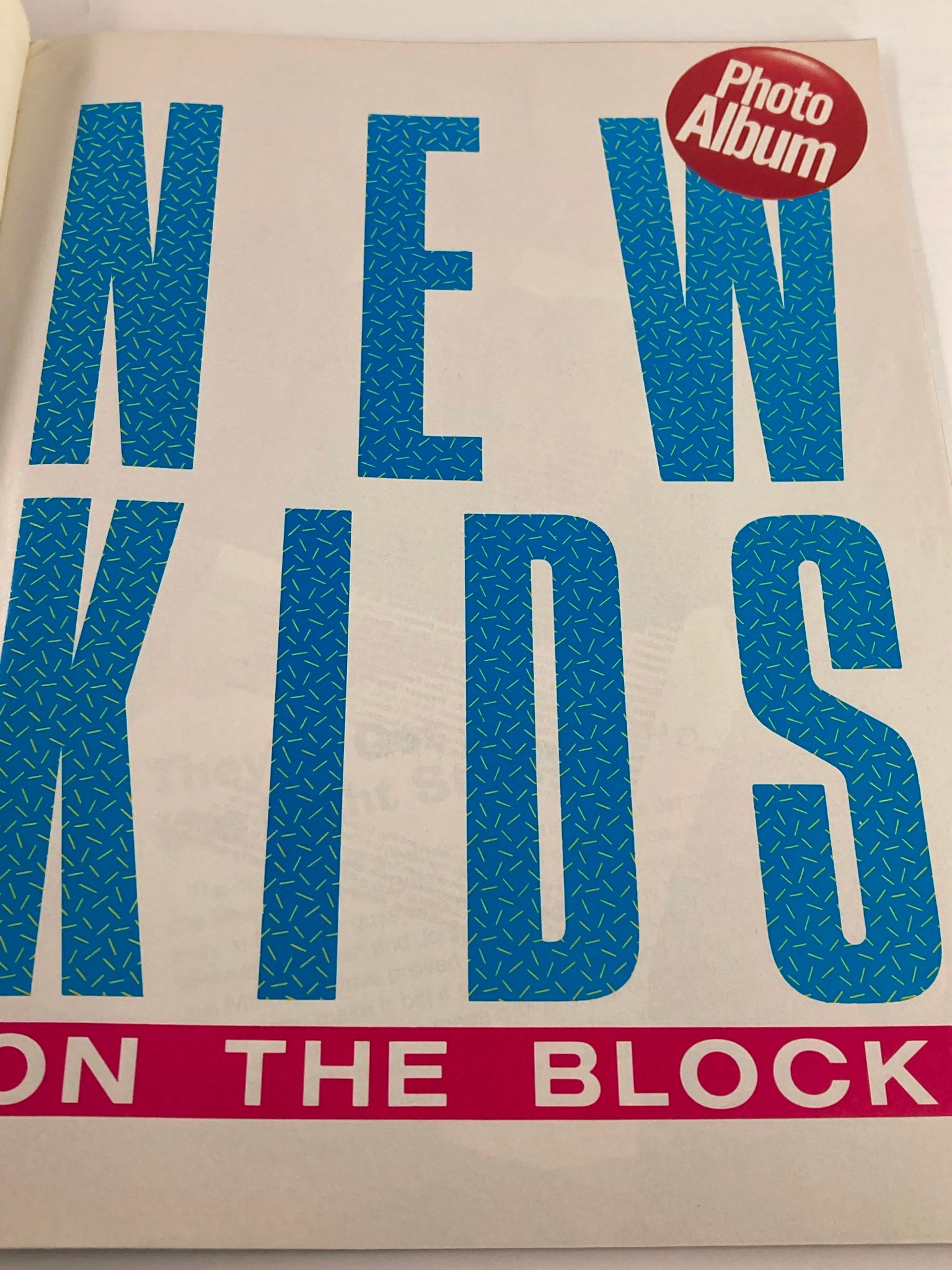 1990 Signet Special Presents New Kids On The Block Scrapbook by Photo Album