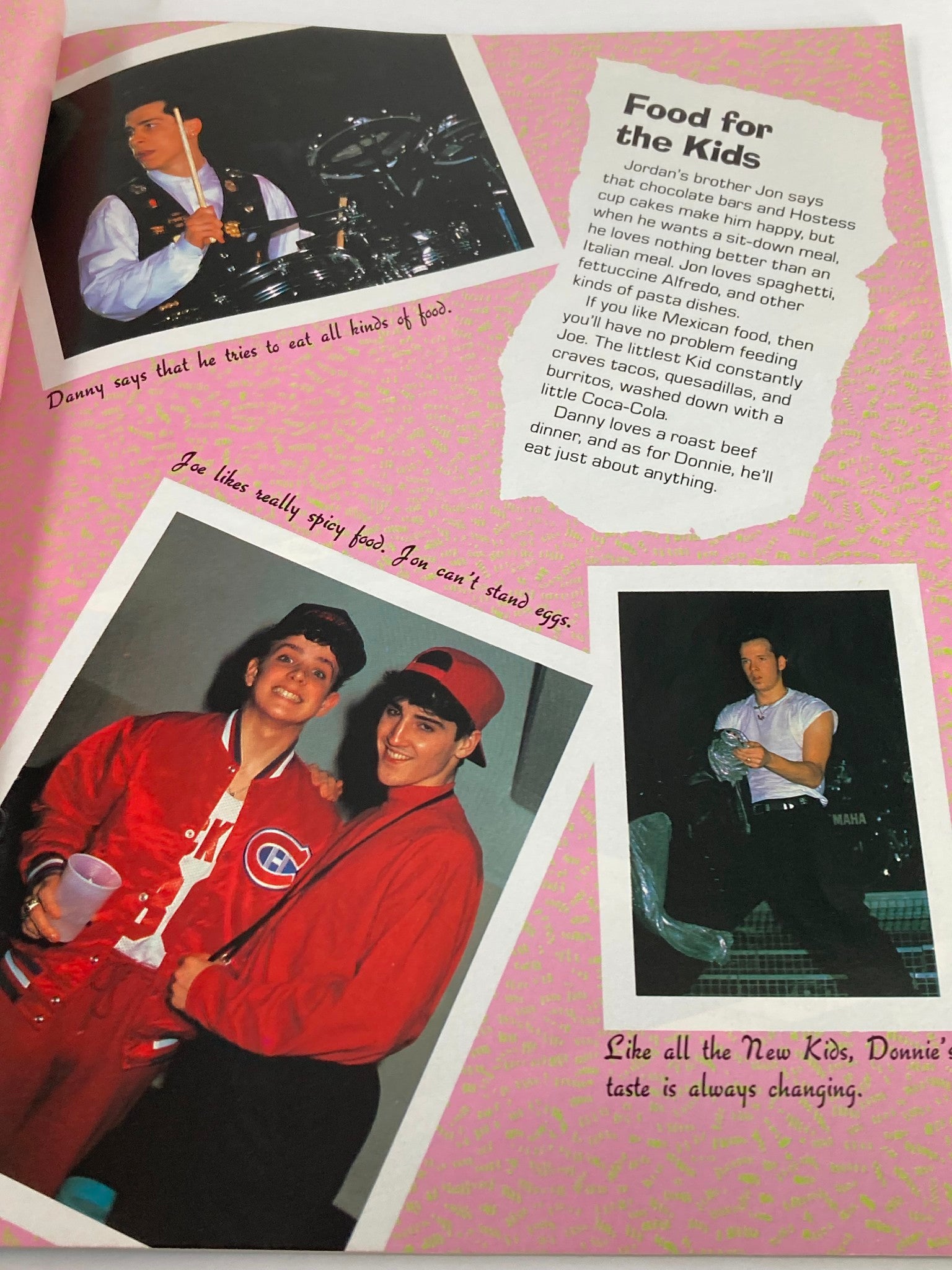 1990 Signet Special Presents New Kids On The Block Scrapbook by Photo Album