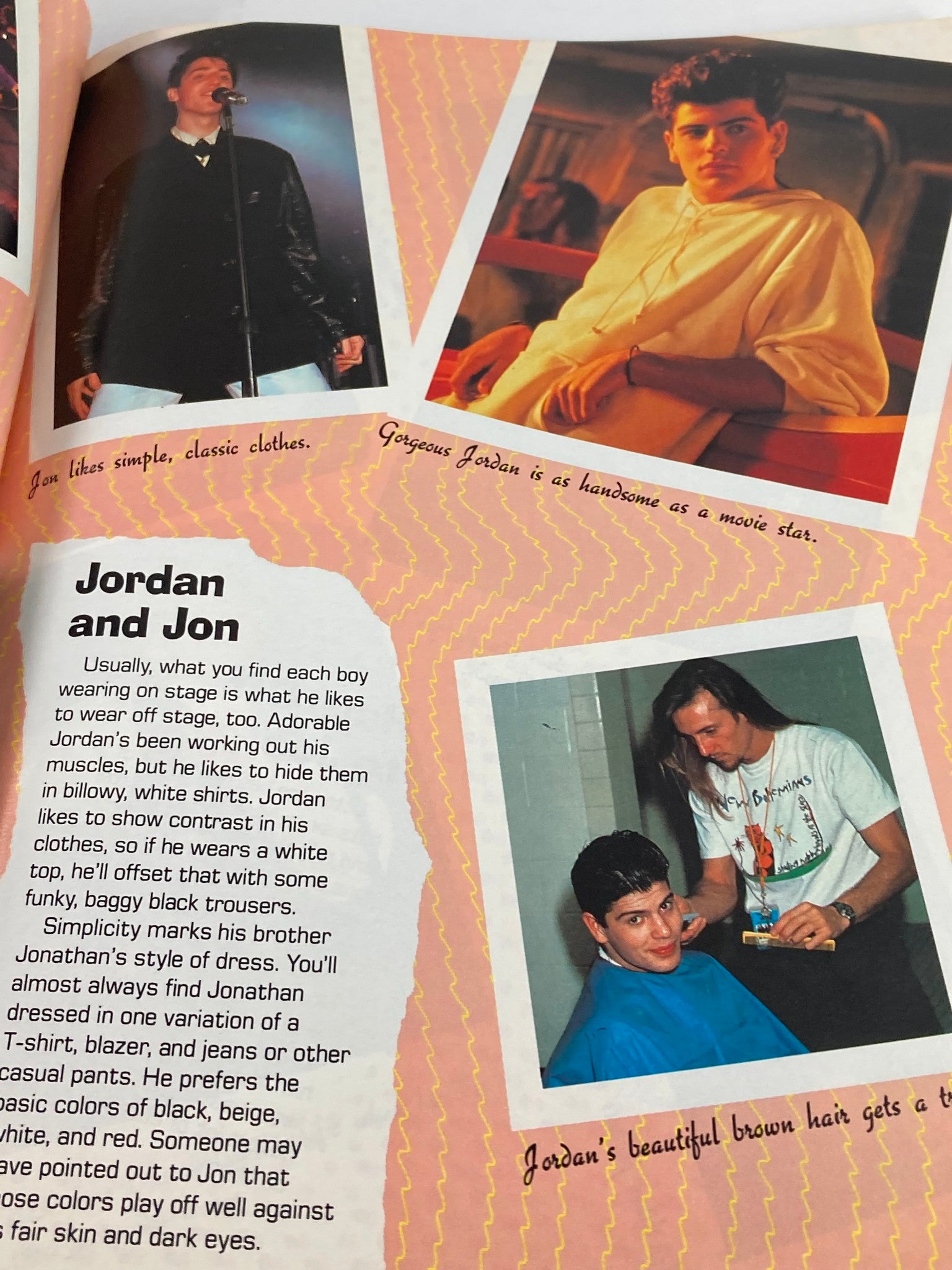 1990 Signet Special Presents New Kids On The Block Scrapbook by Photo Album