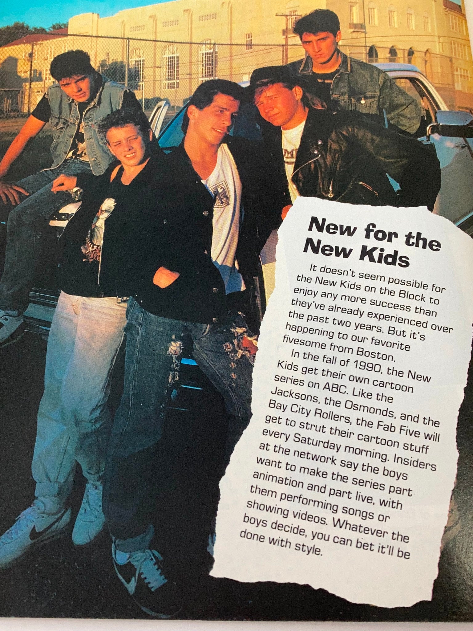 1990 Signet Special Presents New Kids On The Block Scrapbook by Photo Album