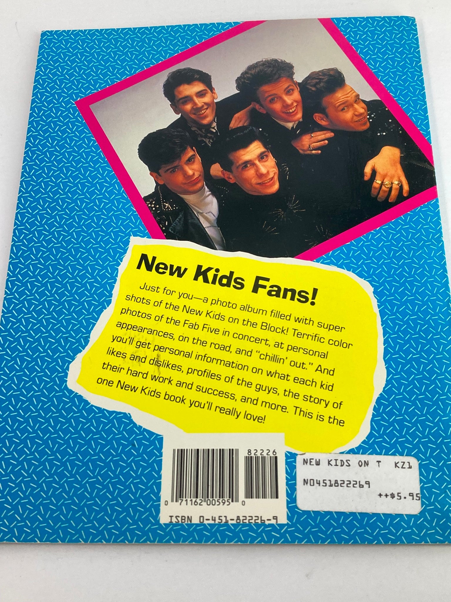 1990 Signet Special Presents New Kids On The Block Scrapbook by Photo Album