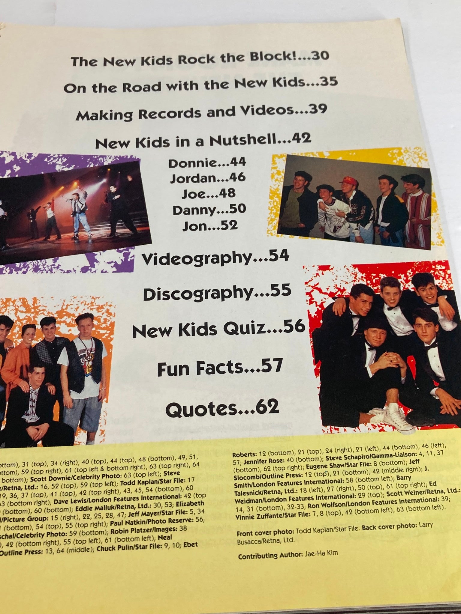 1990 Publications International, Ltd. Presents New Kids On The Block