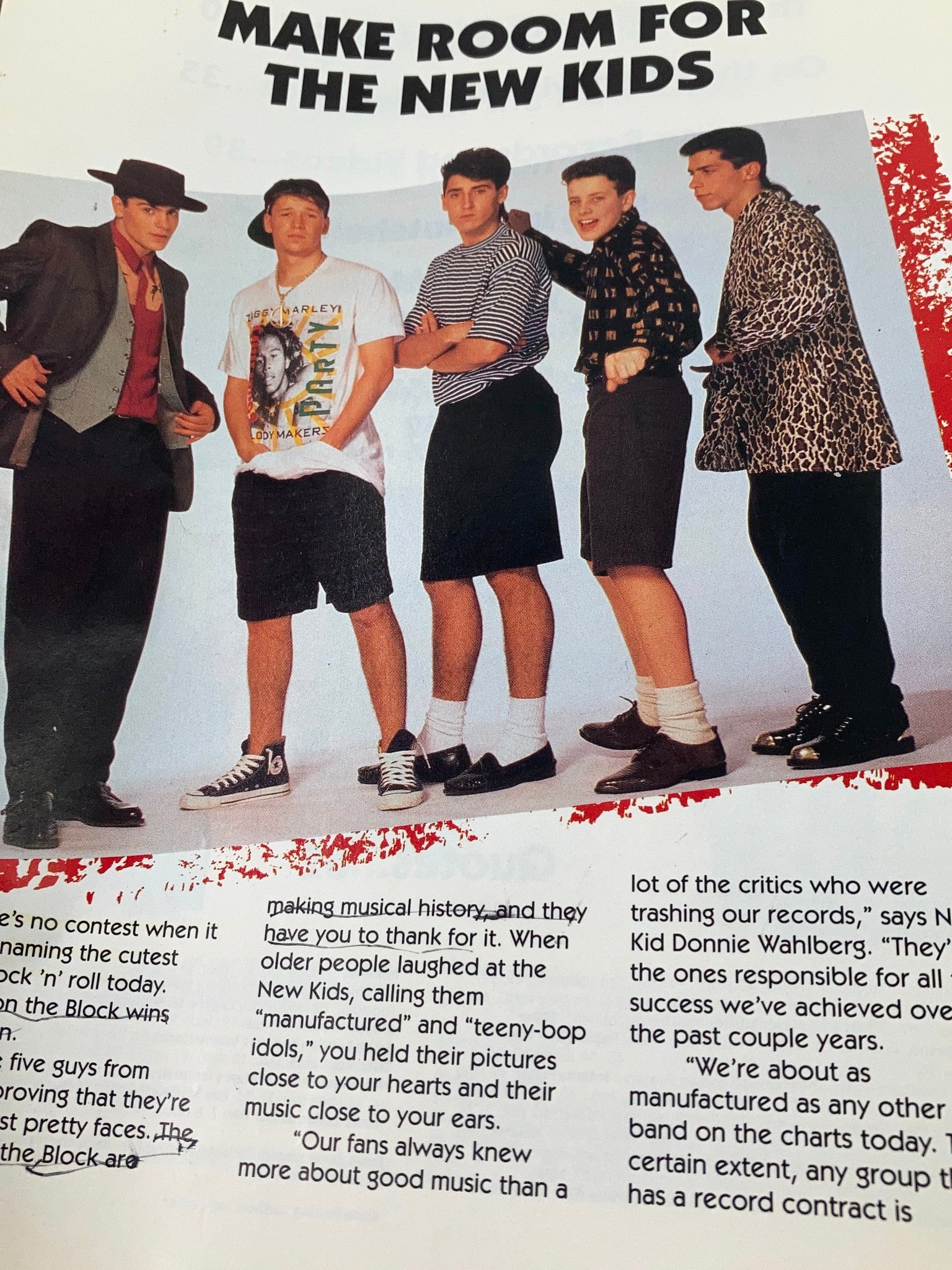 1990 Publications International, Ltd. Presents New Kids On The Block