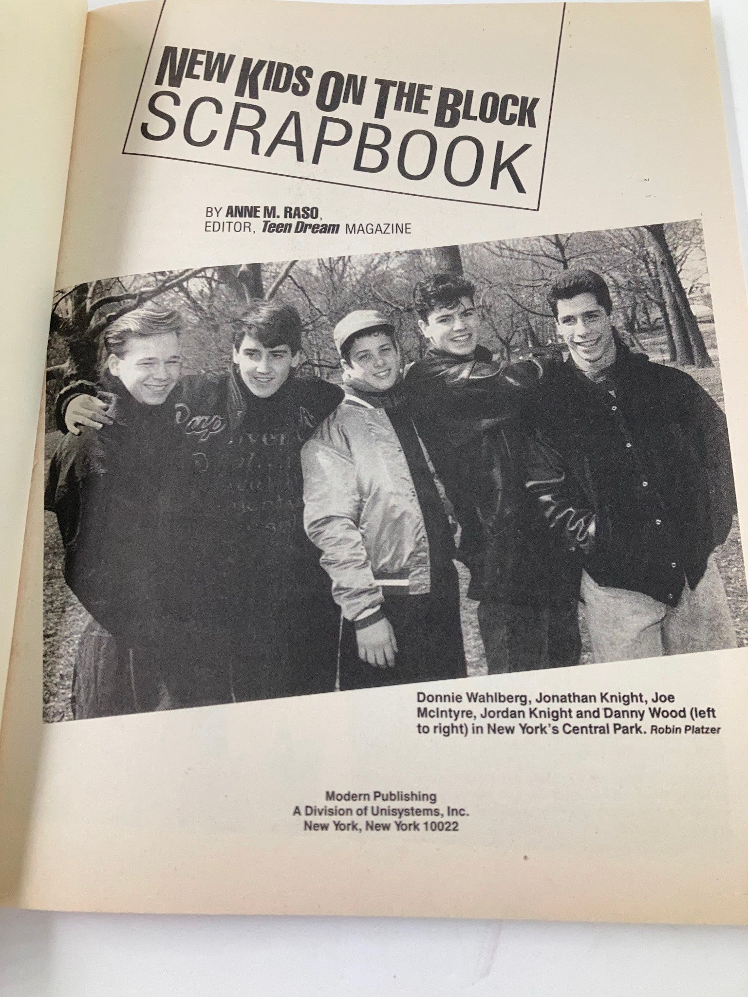 1990 New Kids on The Block Scrapbook by Anne M. Raso