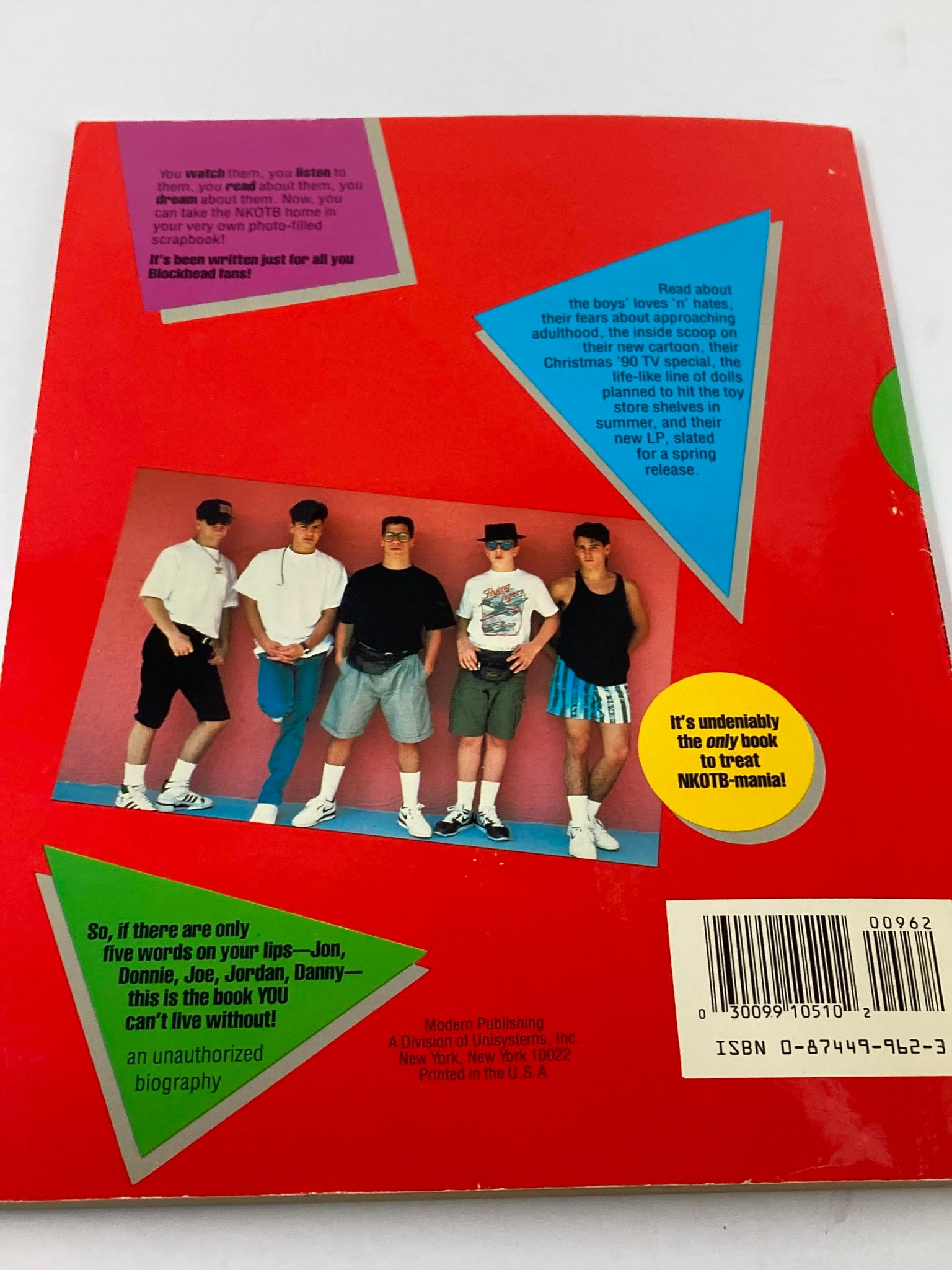 1990 New Kids on The Block Scrapbook with Fabulous Photos of The Kids