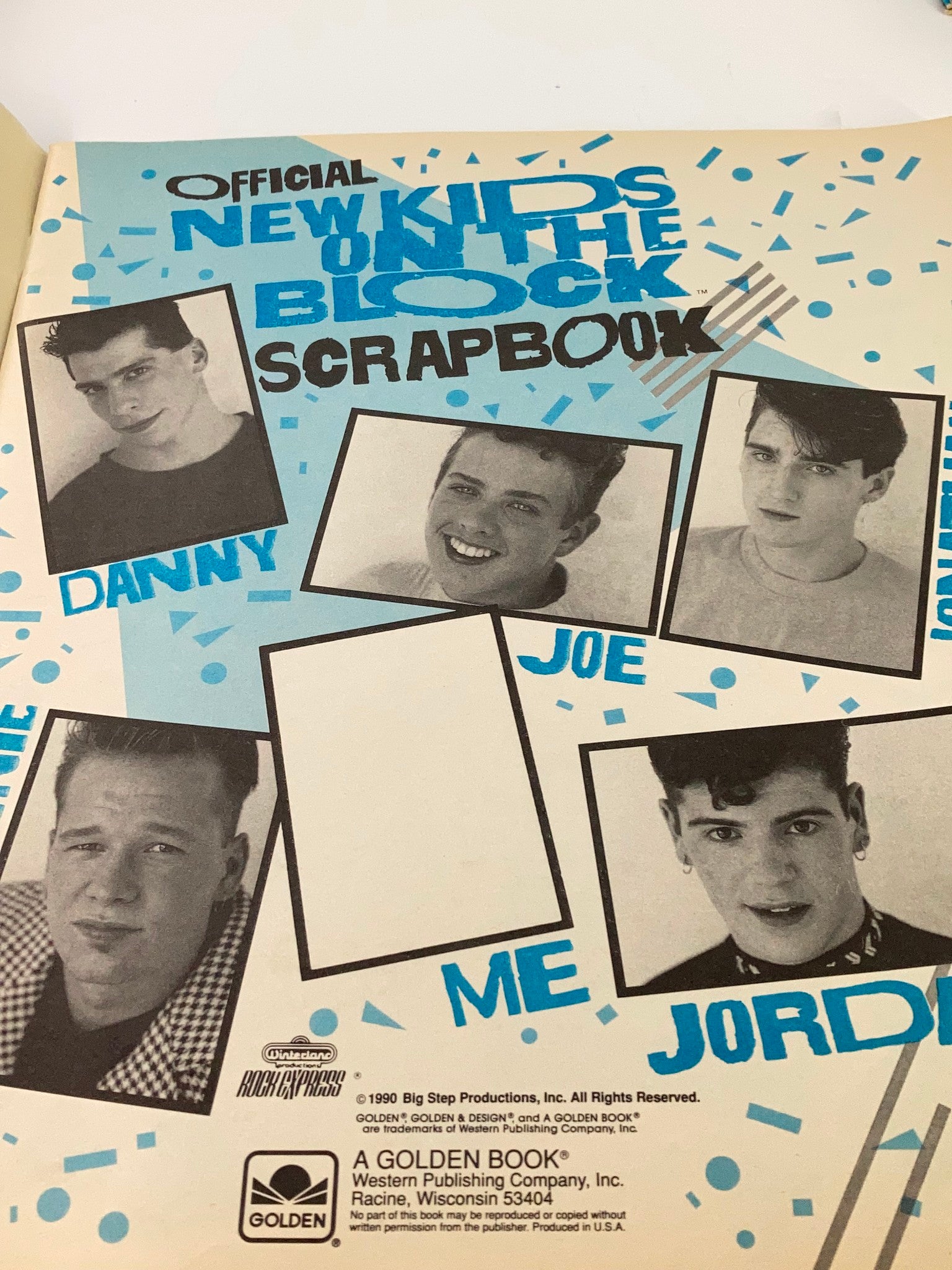 1989 Official New Kids on The Block Bonus Scrapbook