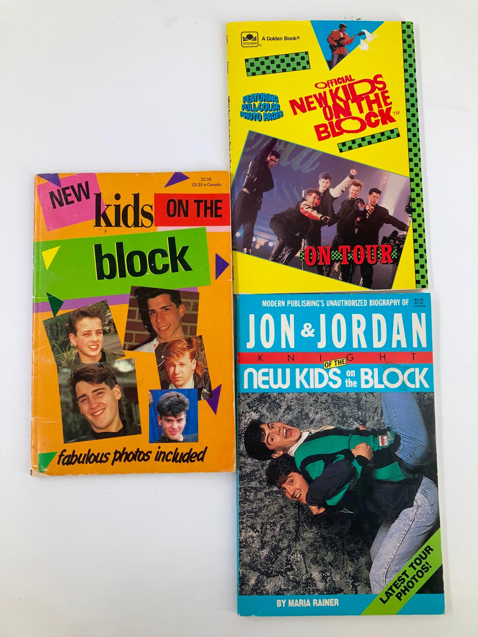 Lot of 7 New Kids on the Block Handbook Soft Cover Books