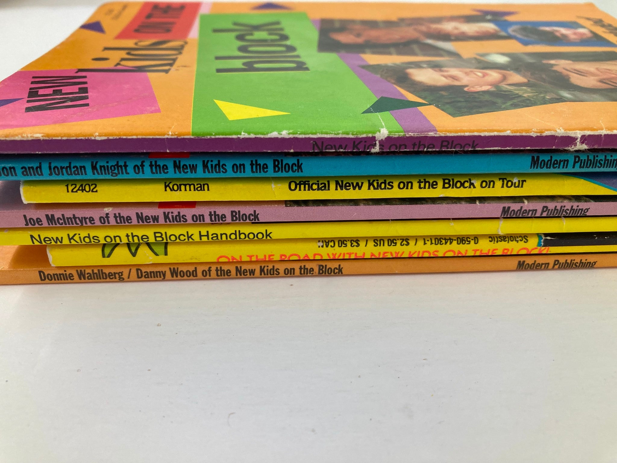 Lot of 7 New Kids on the Block Handbook Soft Cover Books