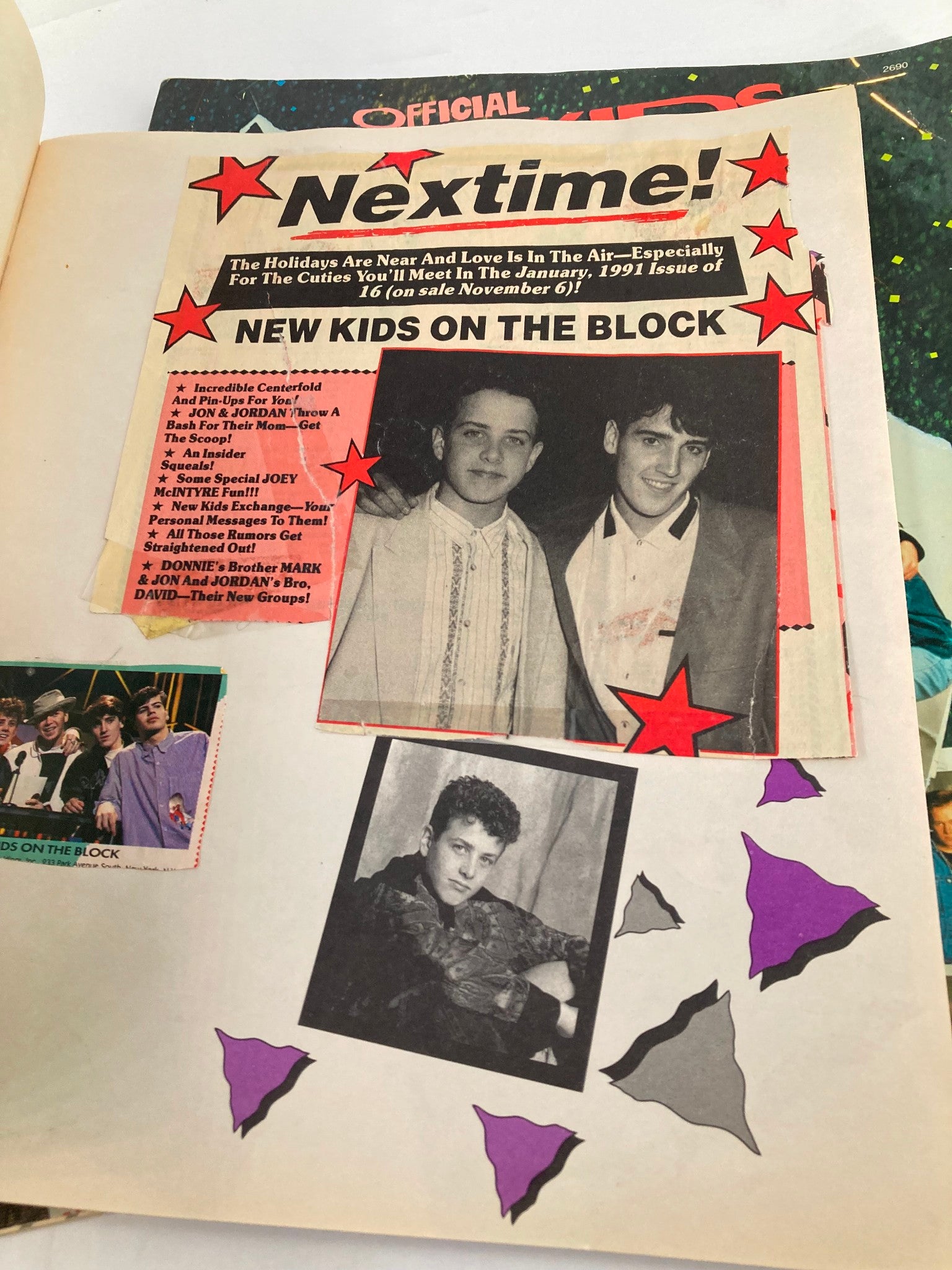 Lot of 3 Used Scrapbooks Official New Kids On The Block