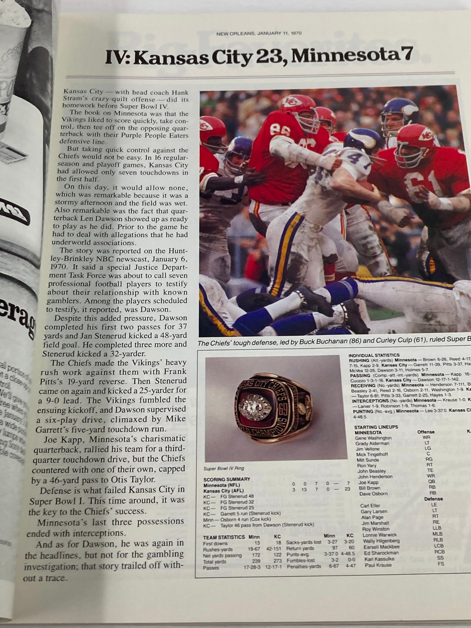 1982 NFL Super Bowl XVI Magazine AFC vs NFC The Vince Lombardi Trophy