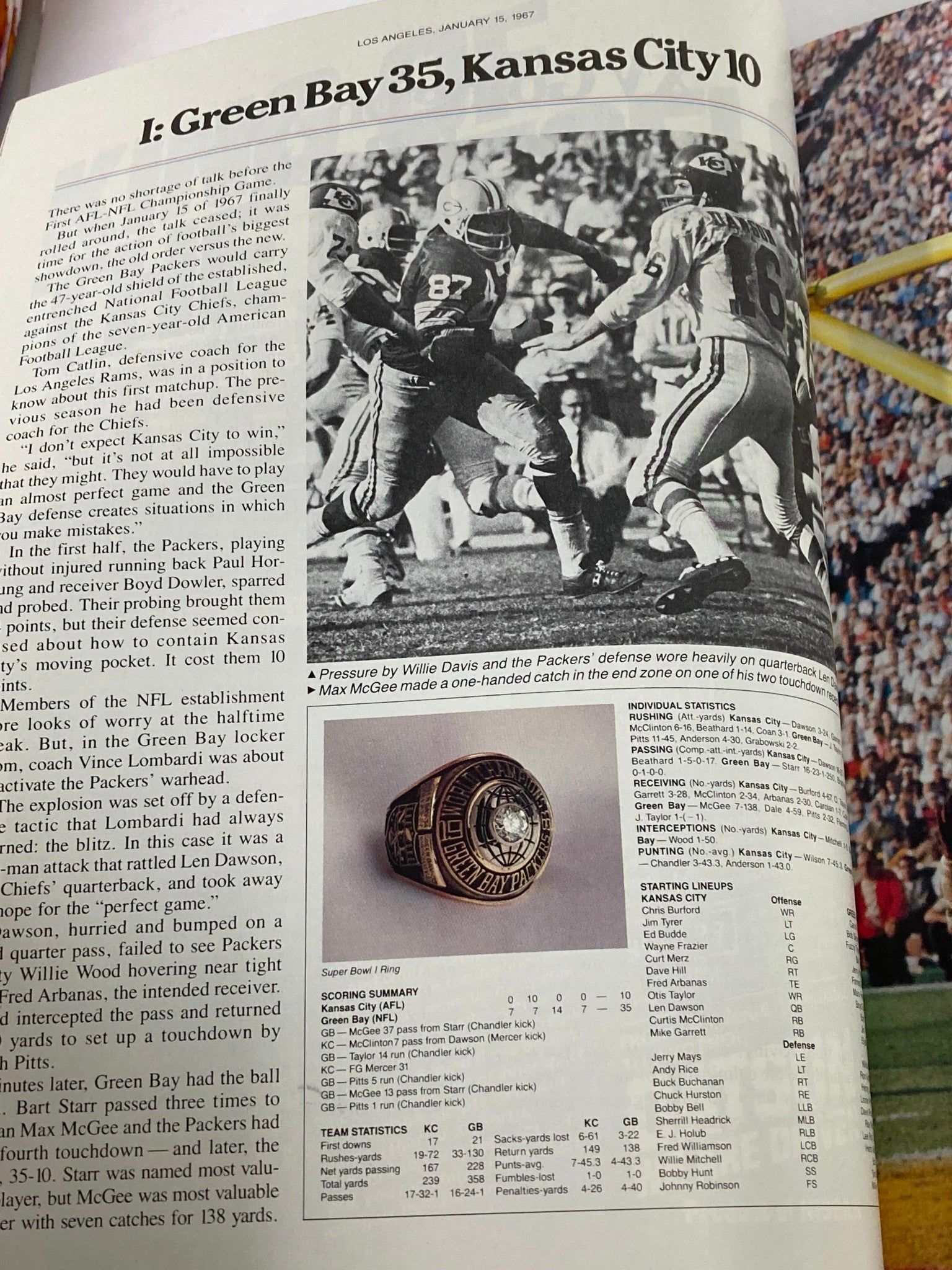 1982 NFL Super Bowl XVI Magazine AFC vs NFC The Vince Lombardi Trophy