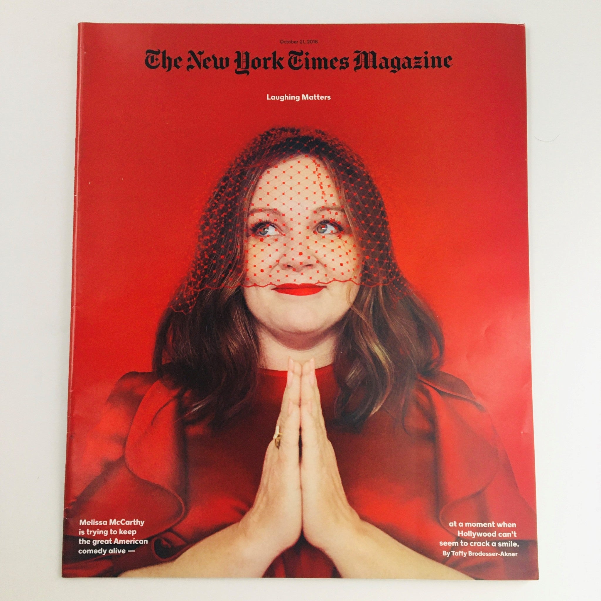 The New York Times Magazine October 21 2018 Melissa McCarthy in Laughing Matters