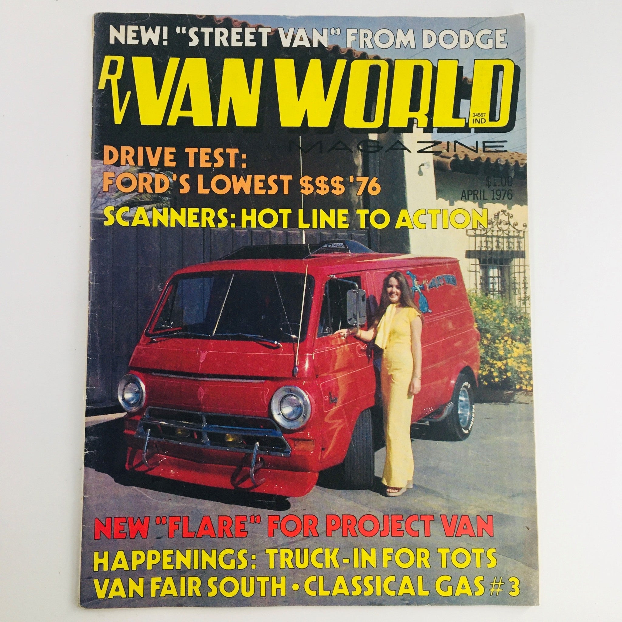 Van World Magazine April 1976 Flare Project Van & Dodge Street Van & Ford Test